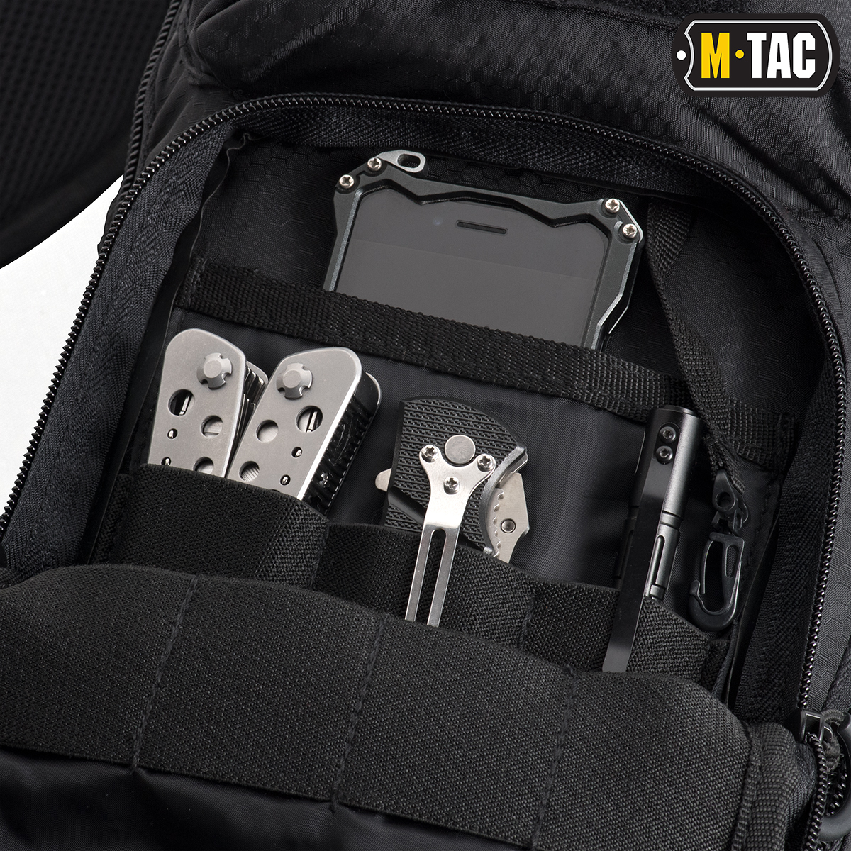 M-Tac сумка Urban Line City Hunter Hexagon Bag Black — 4