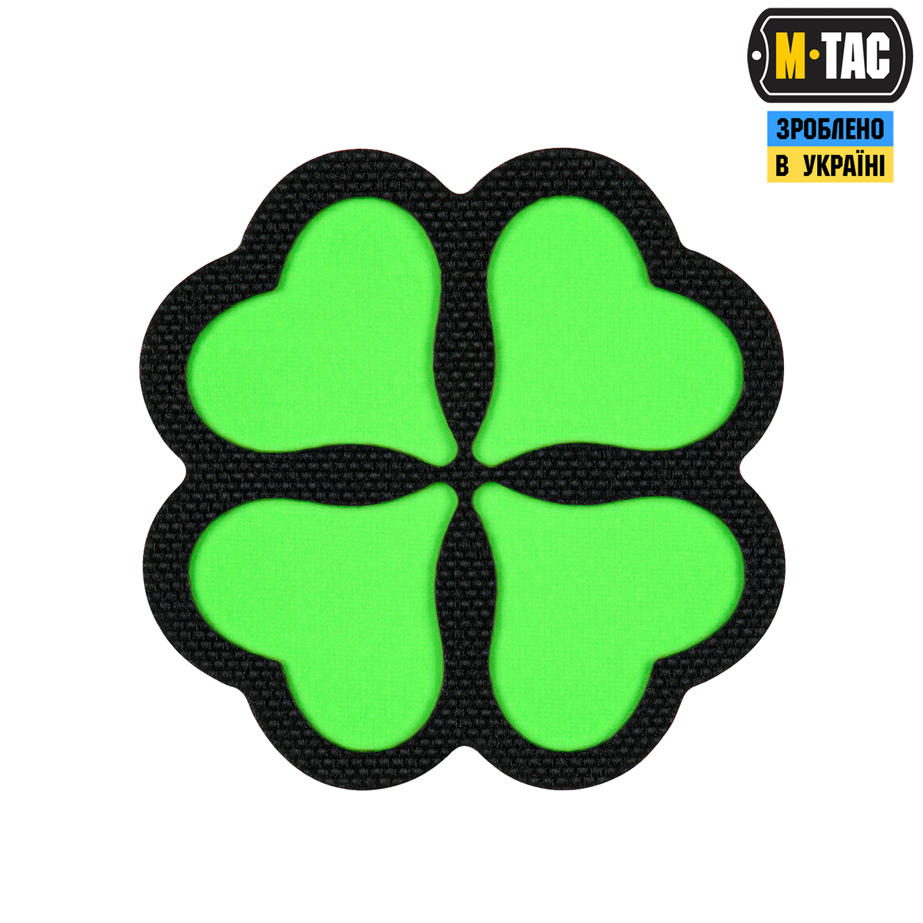 M-Tac нашивка Конюшина GID Black/Green — 2