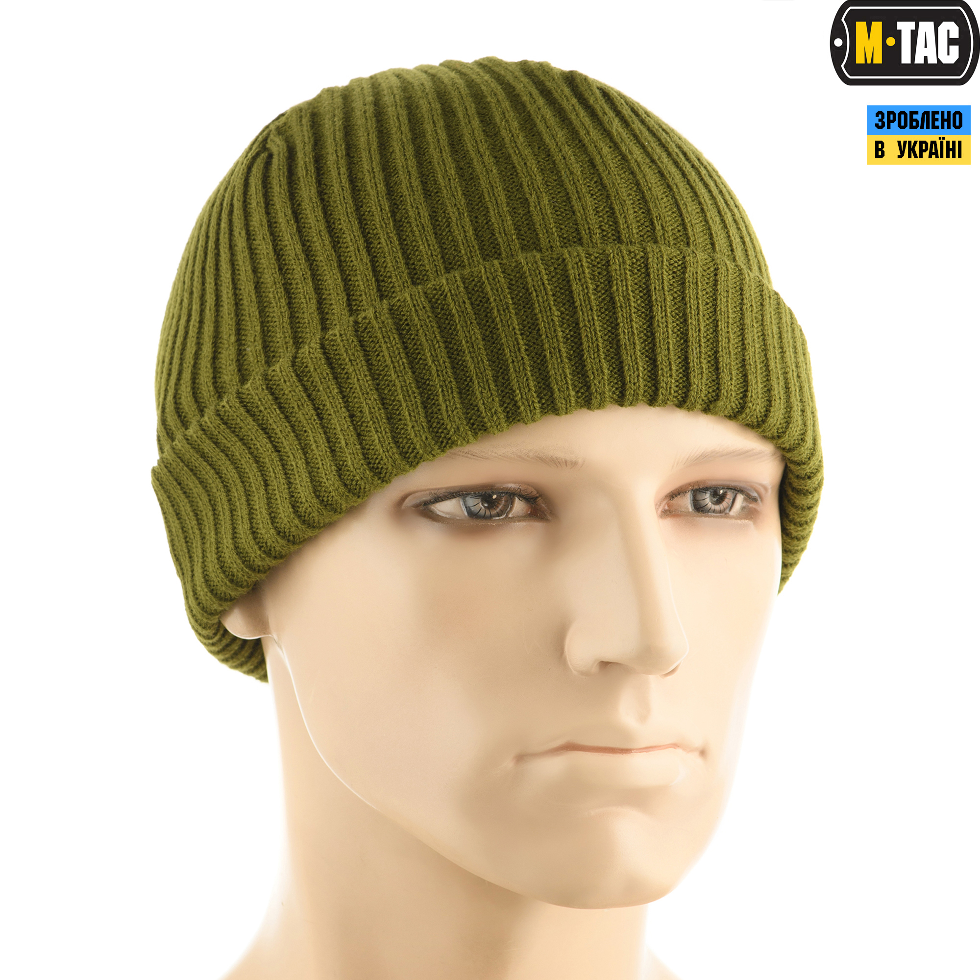 M-Tac шапка вязаная 100% акрил Olive — 4