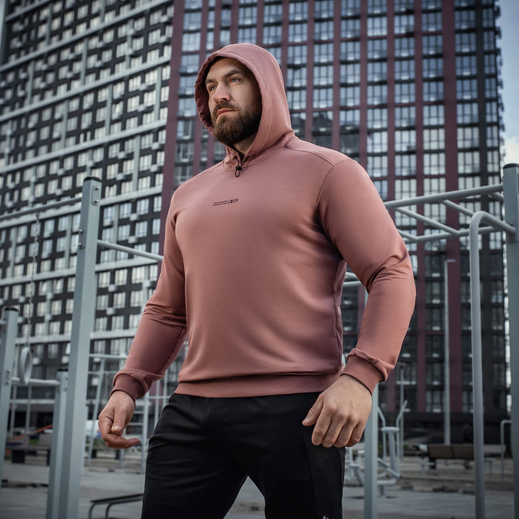 M-Tac кофта Hoodie Born by Revolution Ash Rose — 17