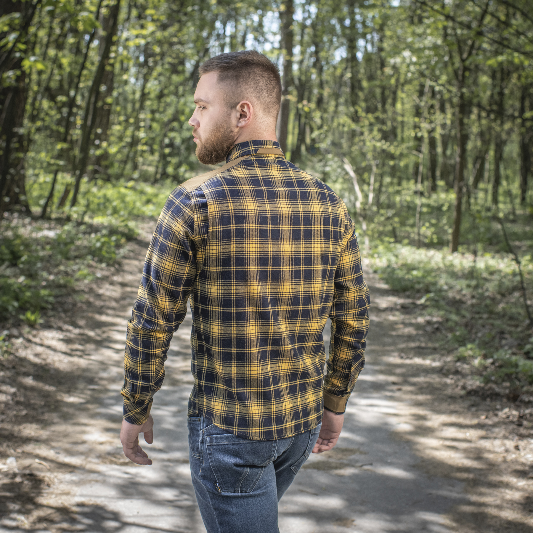M-Tac рубашка Redneck Shirt Navy Blue/Yellow — 17