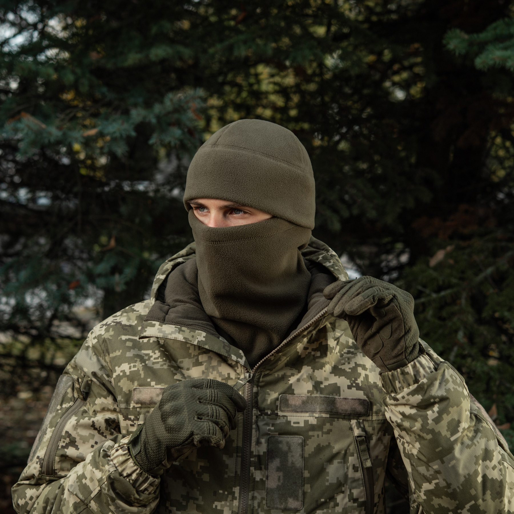 M-Tac шапка Watch Cap Elite флис (320г/м2) with Slimtex Dark Olive — 12