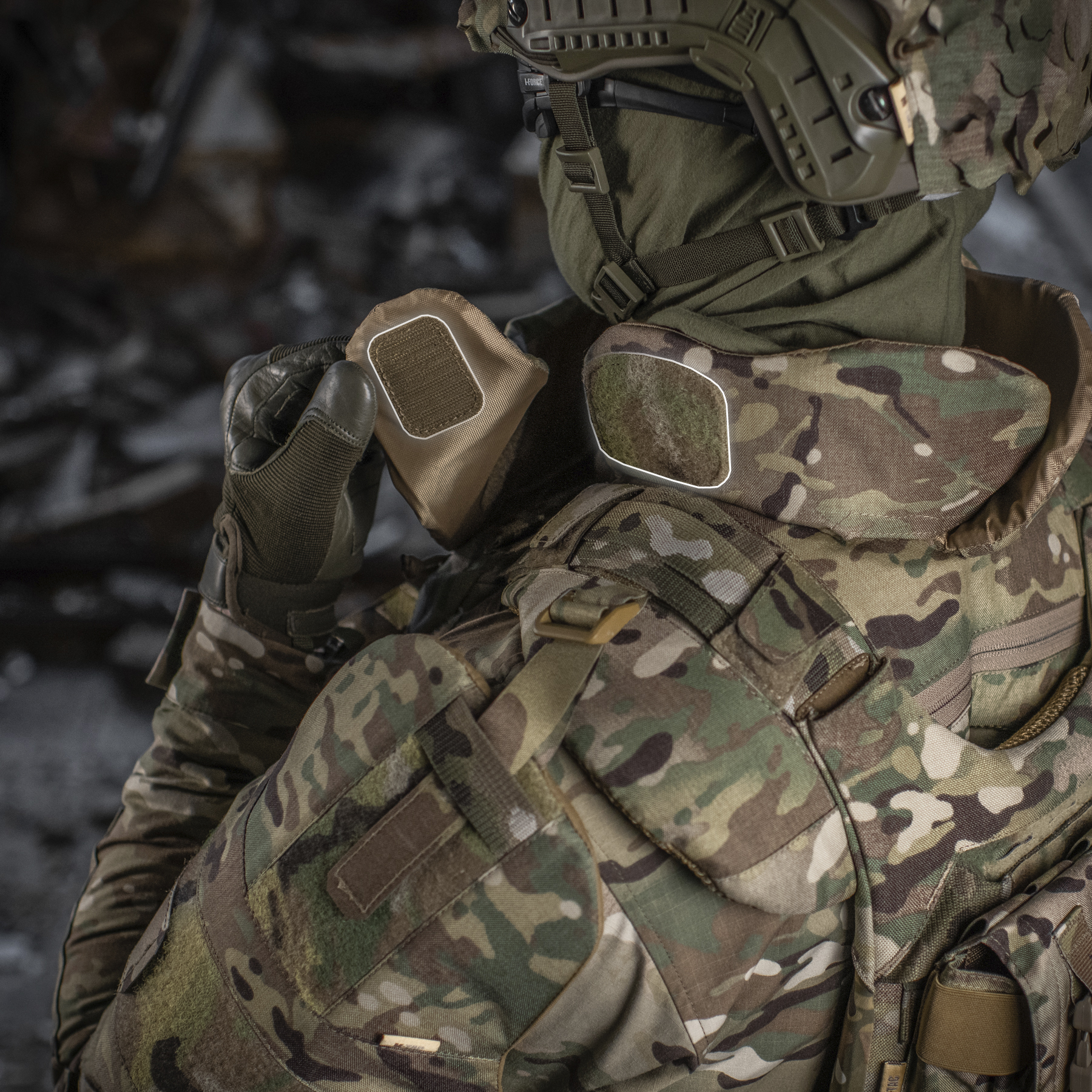 M-Tac Горжет с баллистическими пакетами 1 класс (FMS) для Cuirass QRS Multicam — 26