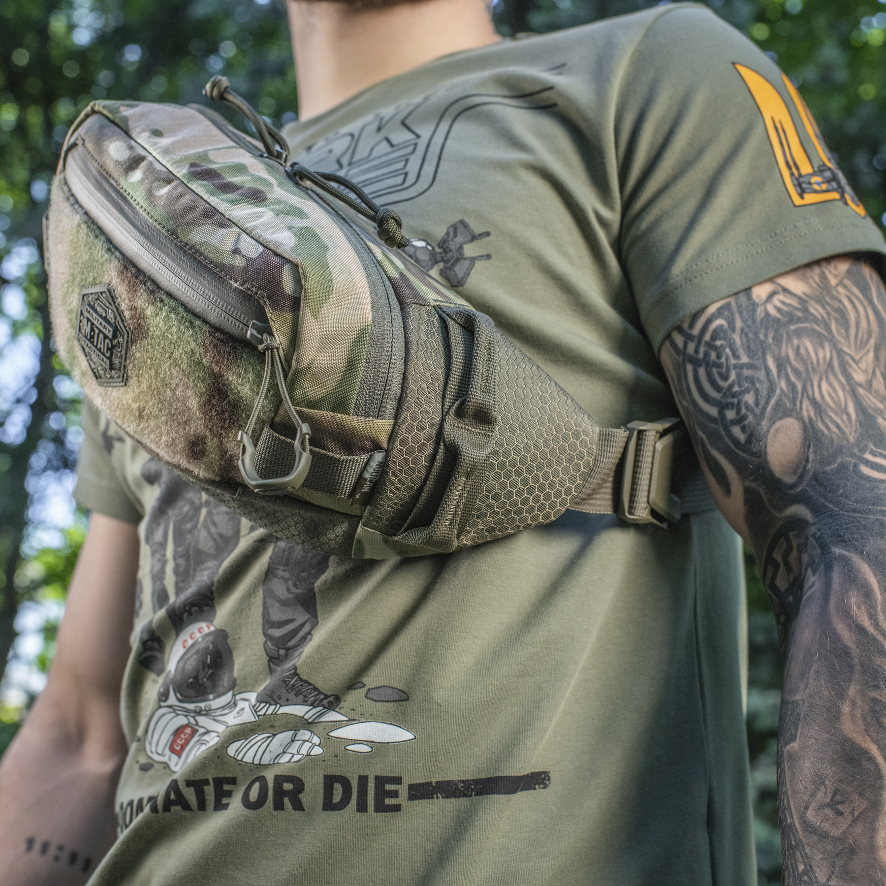 M-Tac сумка Waist Bag Elite Hex Multicam/Ranger Green — 9