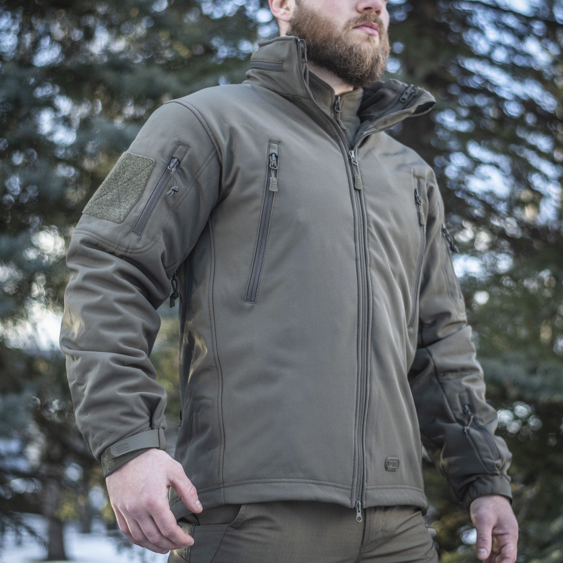 M-Tac куртка Soft Shell с подстежкой Olive — 10