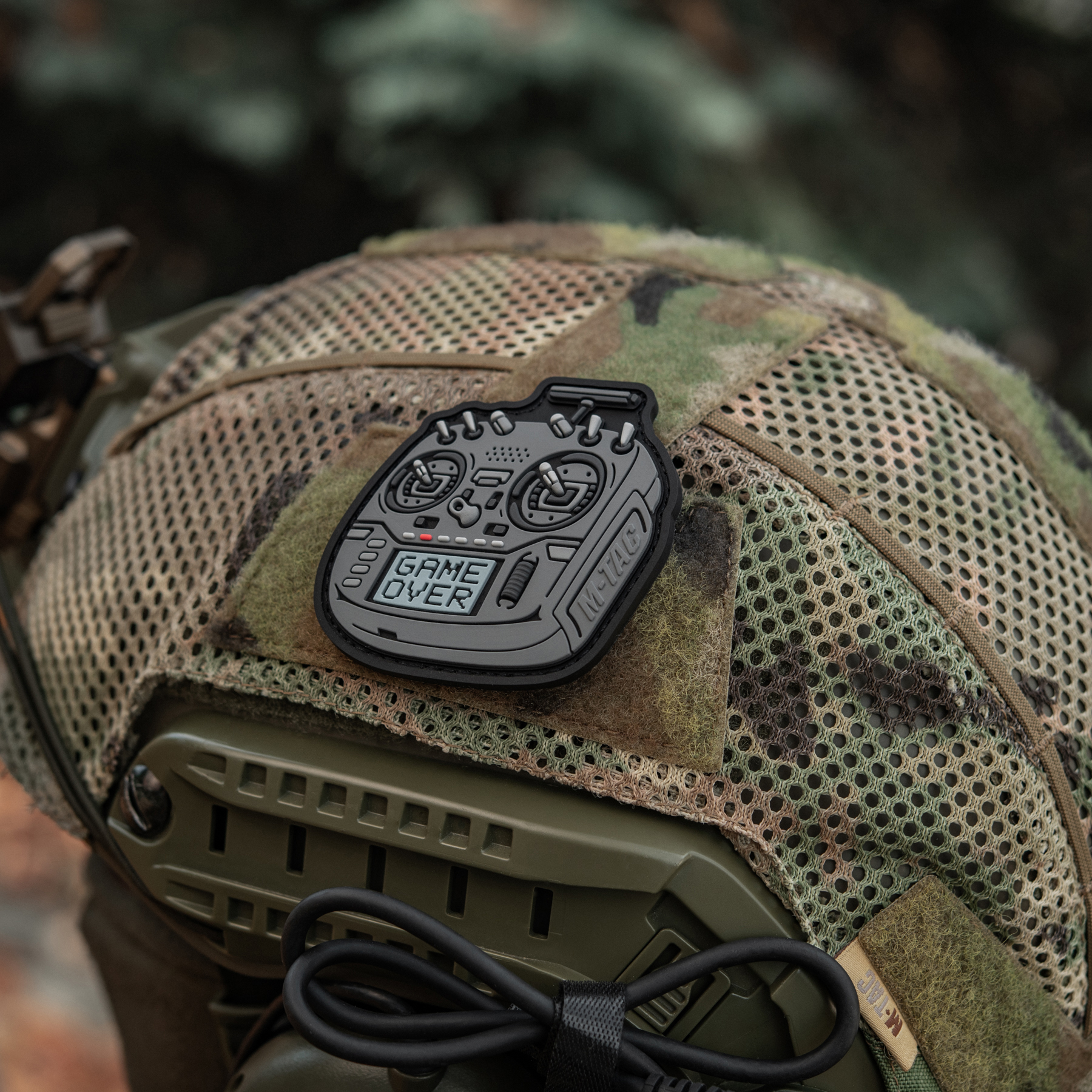 M-Tac нашивка пульт FPV серый (PVC) — 16
