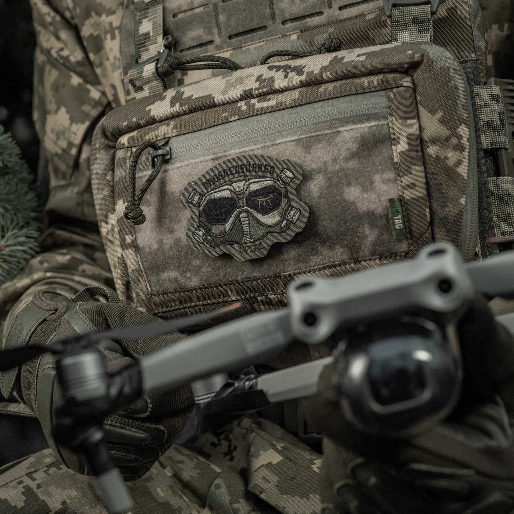 M-Tac нашивка Drohnenführer (вышивка) Ranger Green — 8