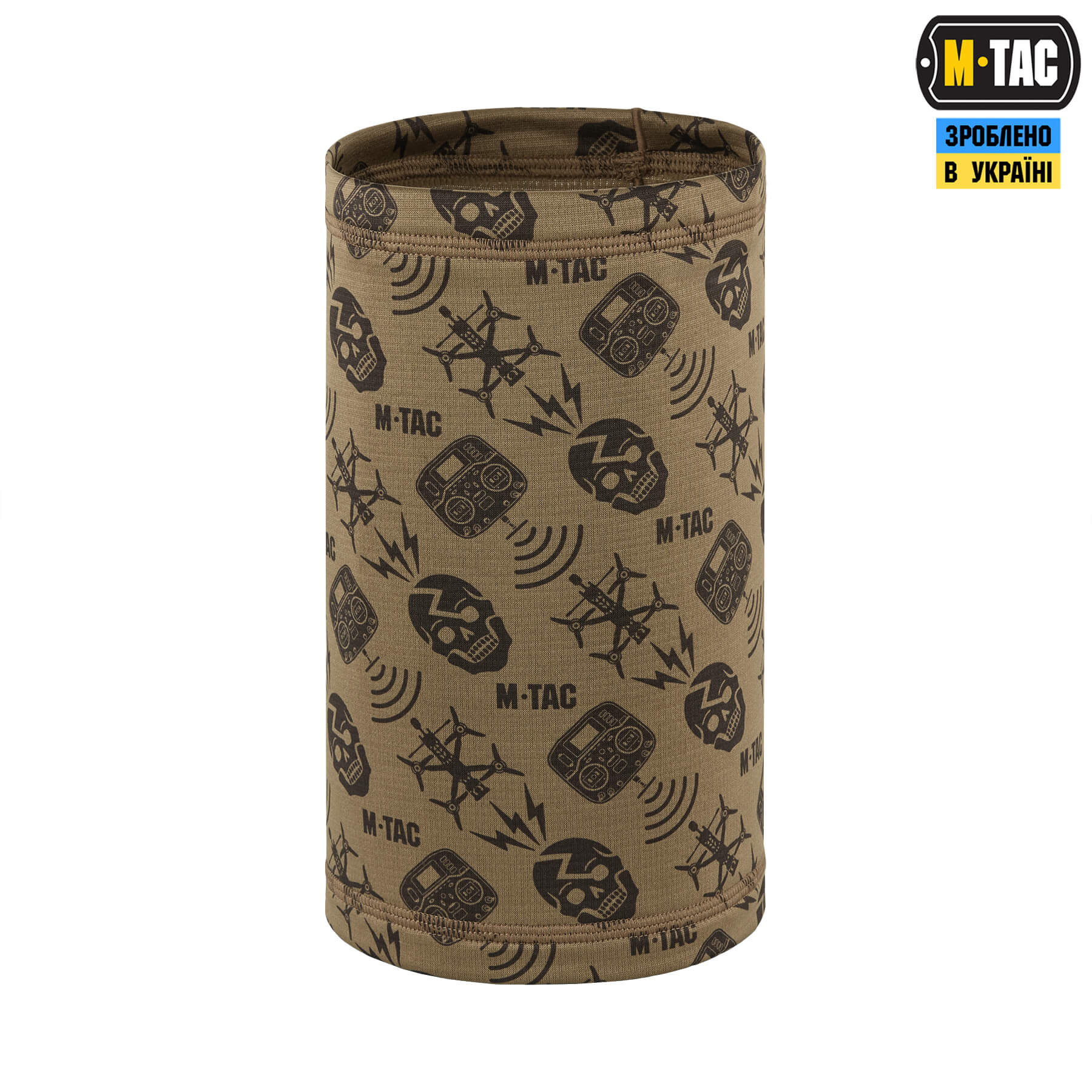 M-Tac шарф-труба микрофлис Drone Pattern Tan — 4