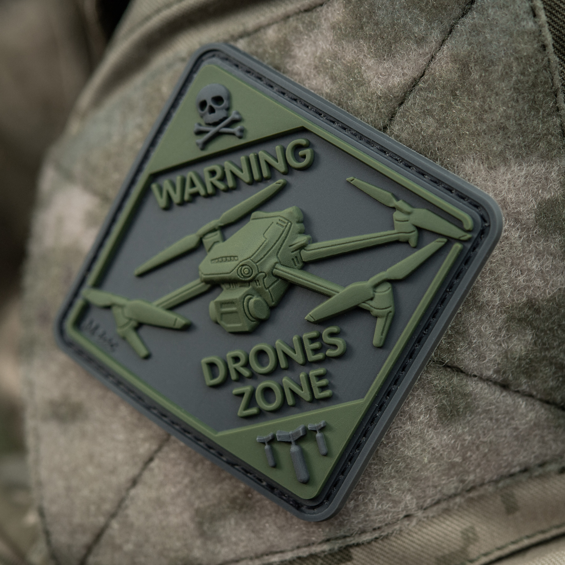 M-Tac нашивка Drones Zone PVC Olive — 10