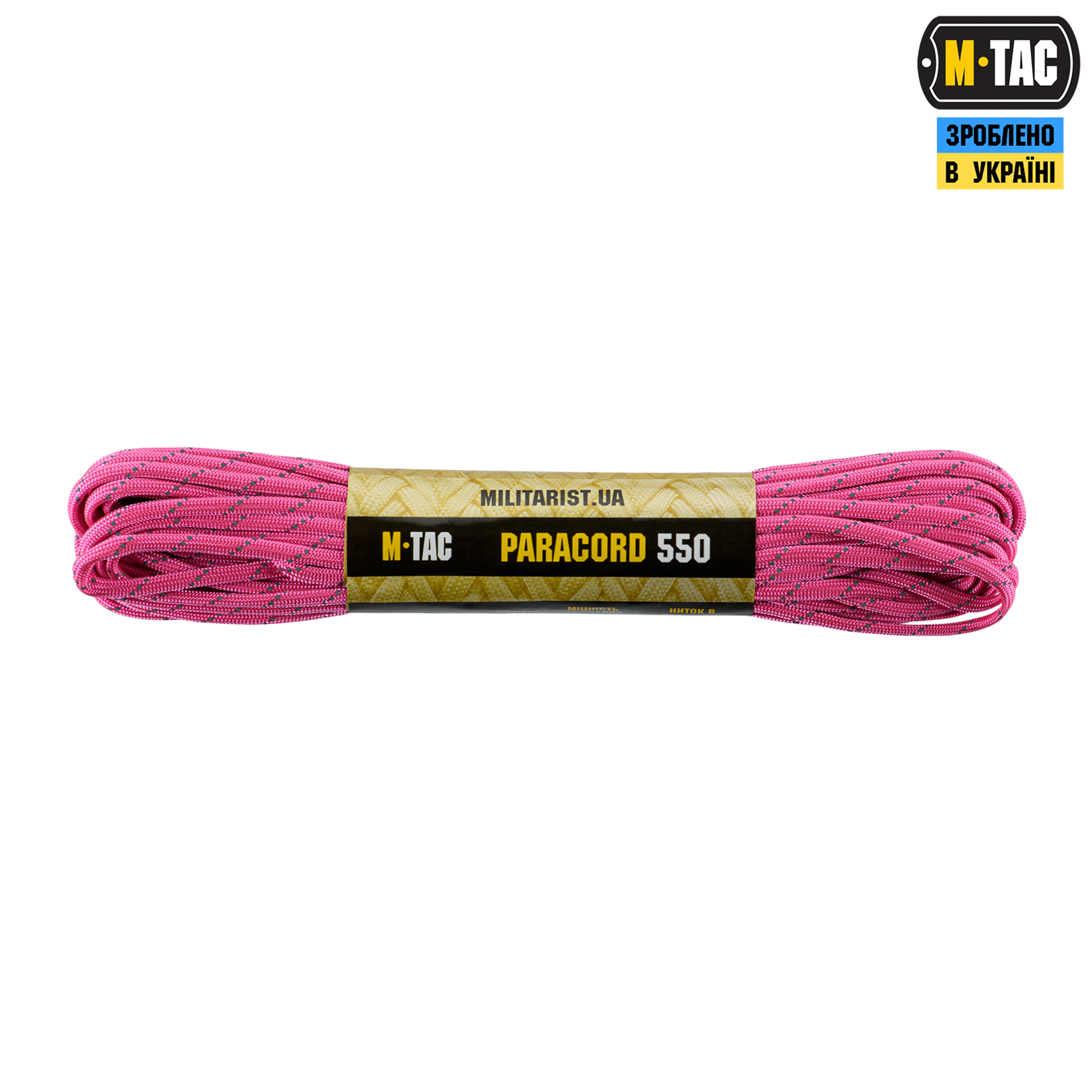 M-Tac паракорд 550 type III 15m Neon Pink Reflective — 2
