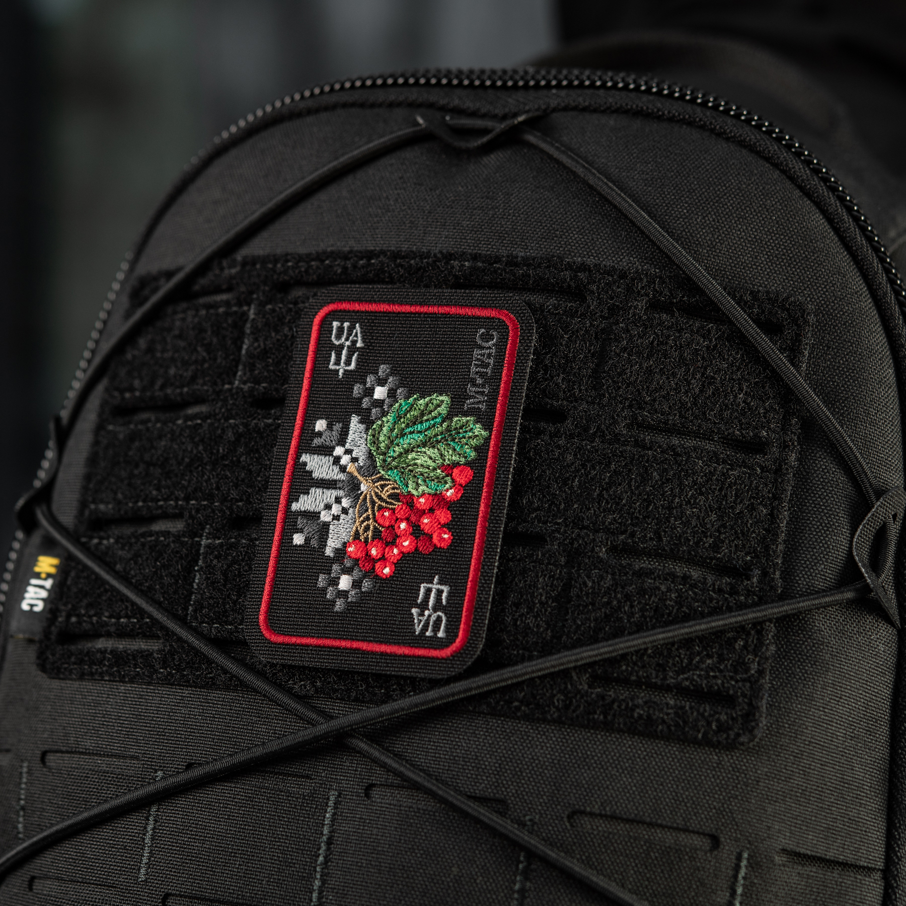 M-Tac нашивка Орнамент Калина (вышивка) Black/Red — 10