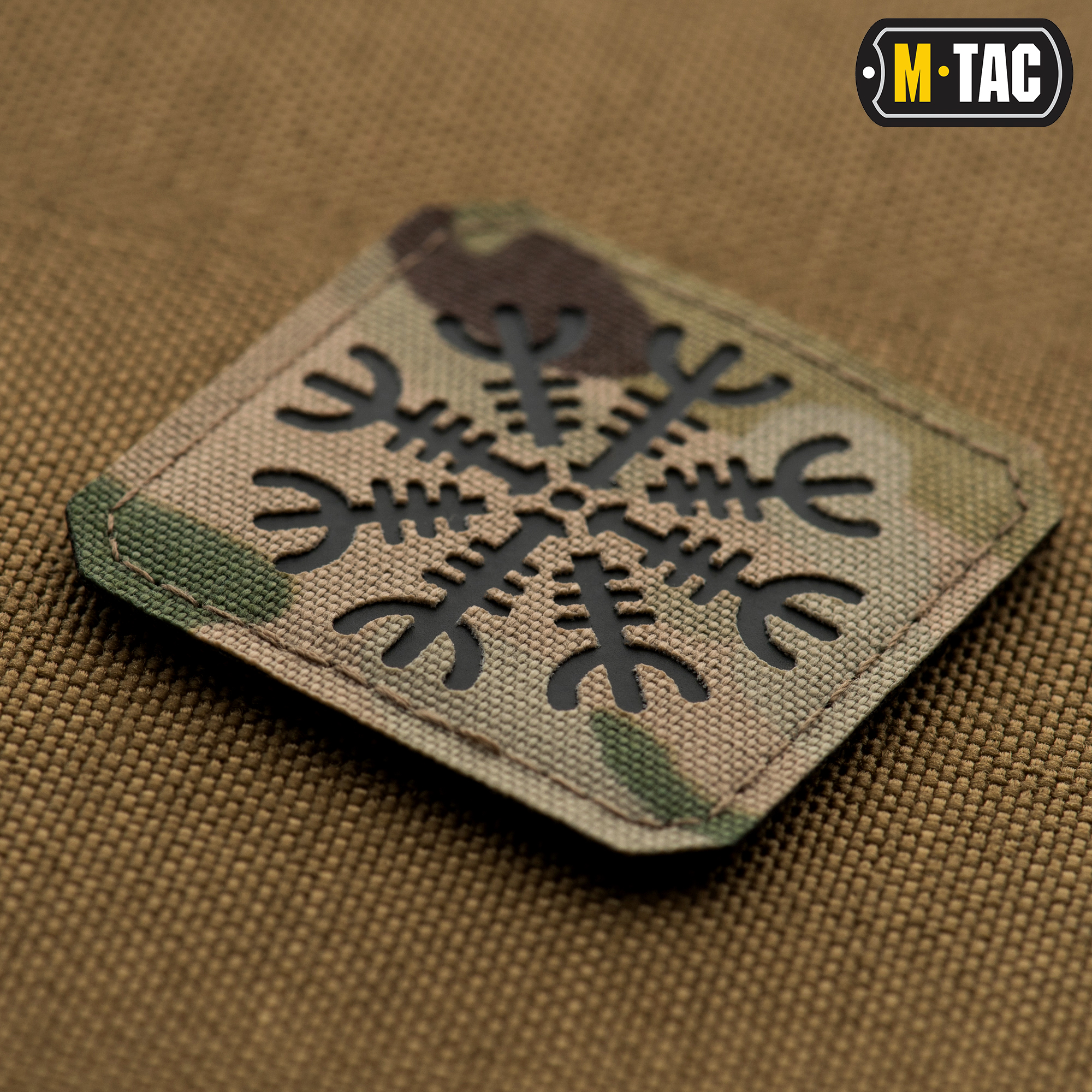 M-Tac нашивка Шлем Ужаса Laser Cut Multicam/Black — 3