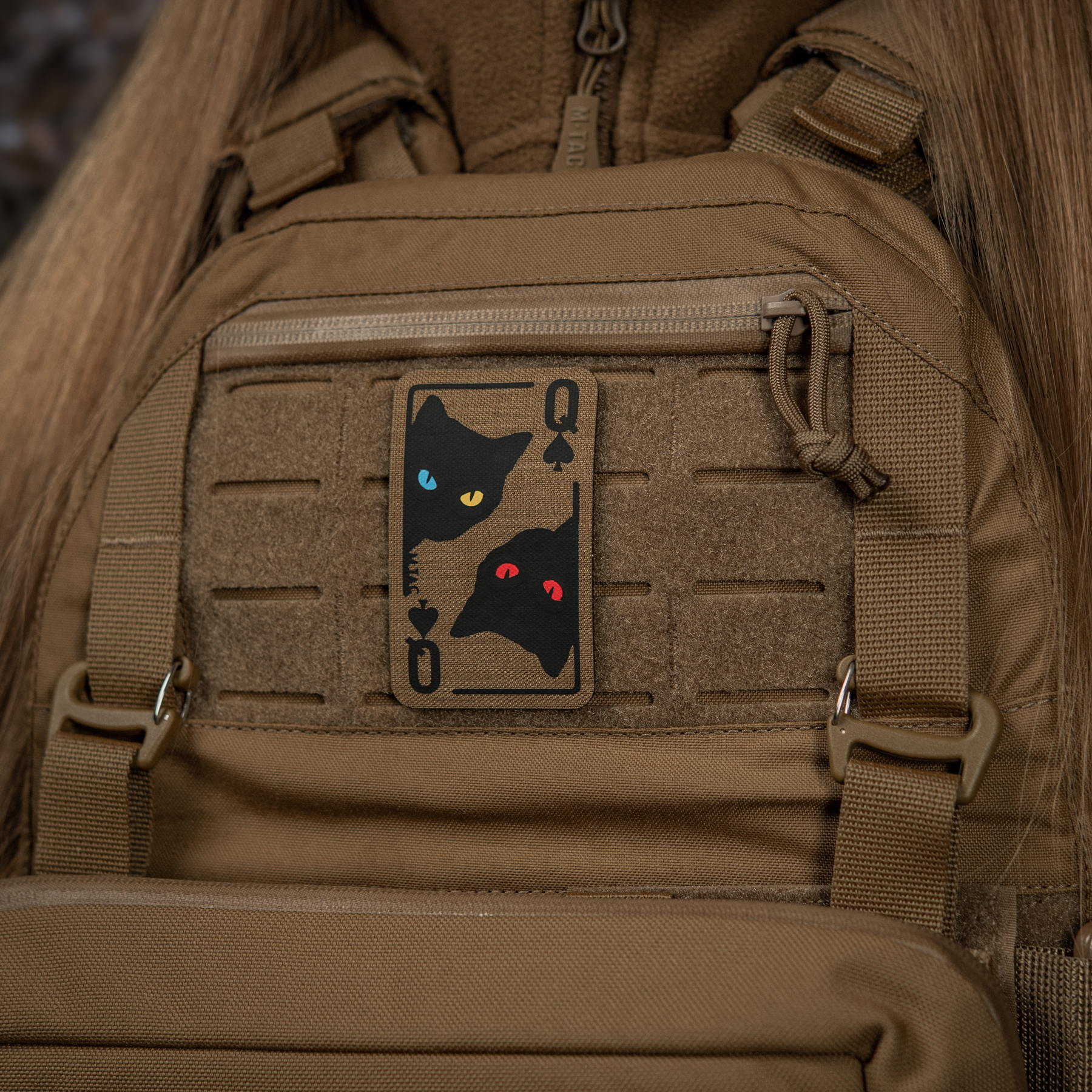 M-Tac нашивка Queen of spades Coyote/Black — 3