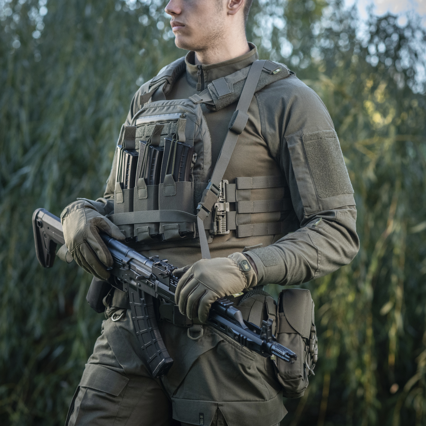 M-Tac ремень оружейный трехточечный Ranger Green — 16