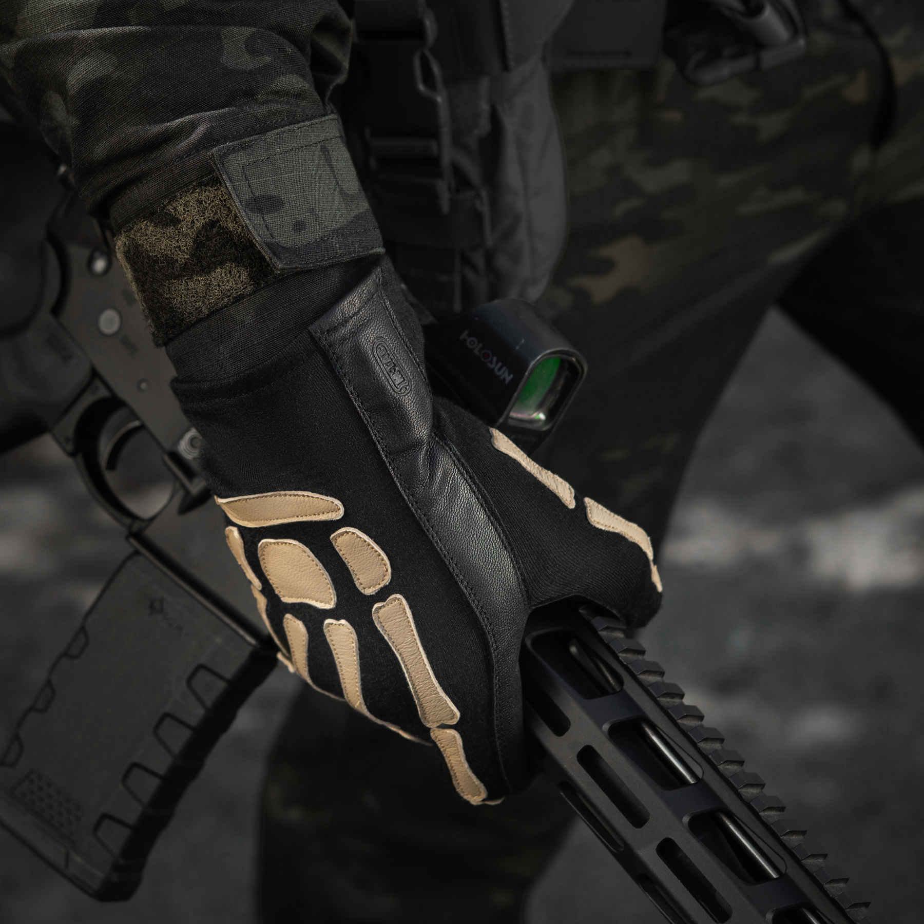 M-Tac перчатки Skeleton Nomex Black/Coyote — 12