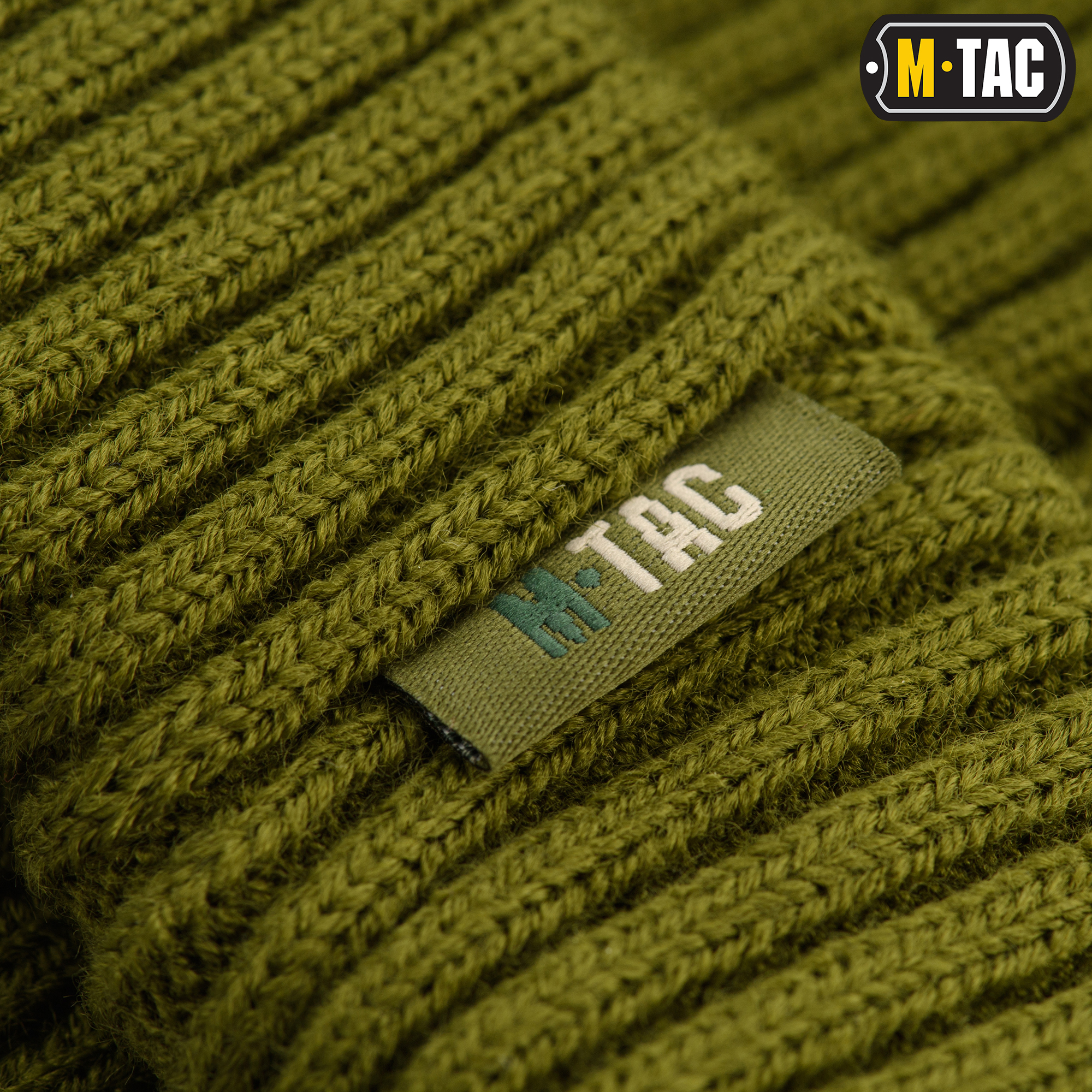 M-Tac шапка вязаная 100% акрил Olive — 7