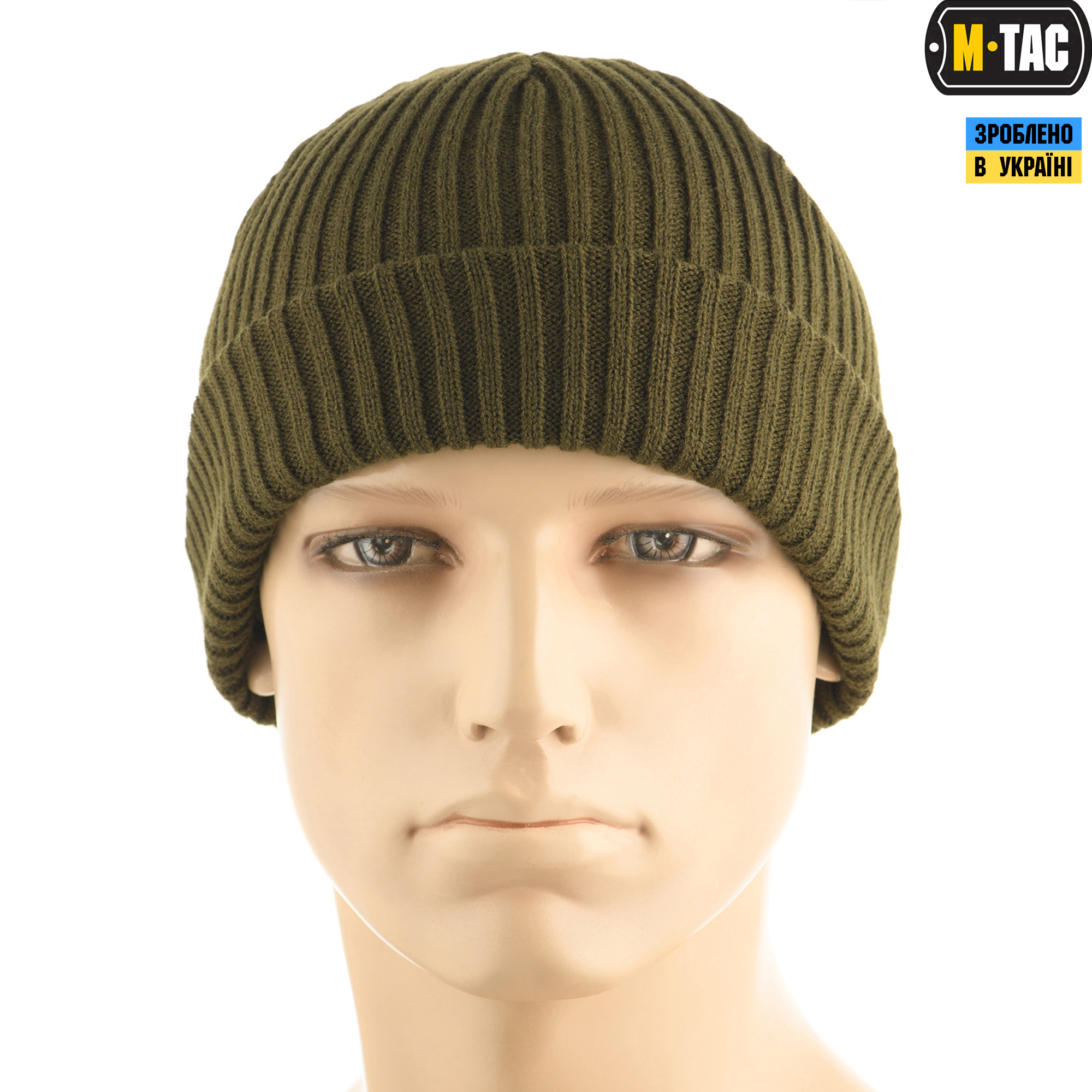 M-Tac шапка вязаная 100% акрил Dark Olive — 3