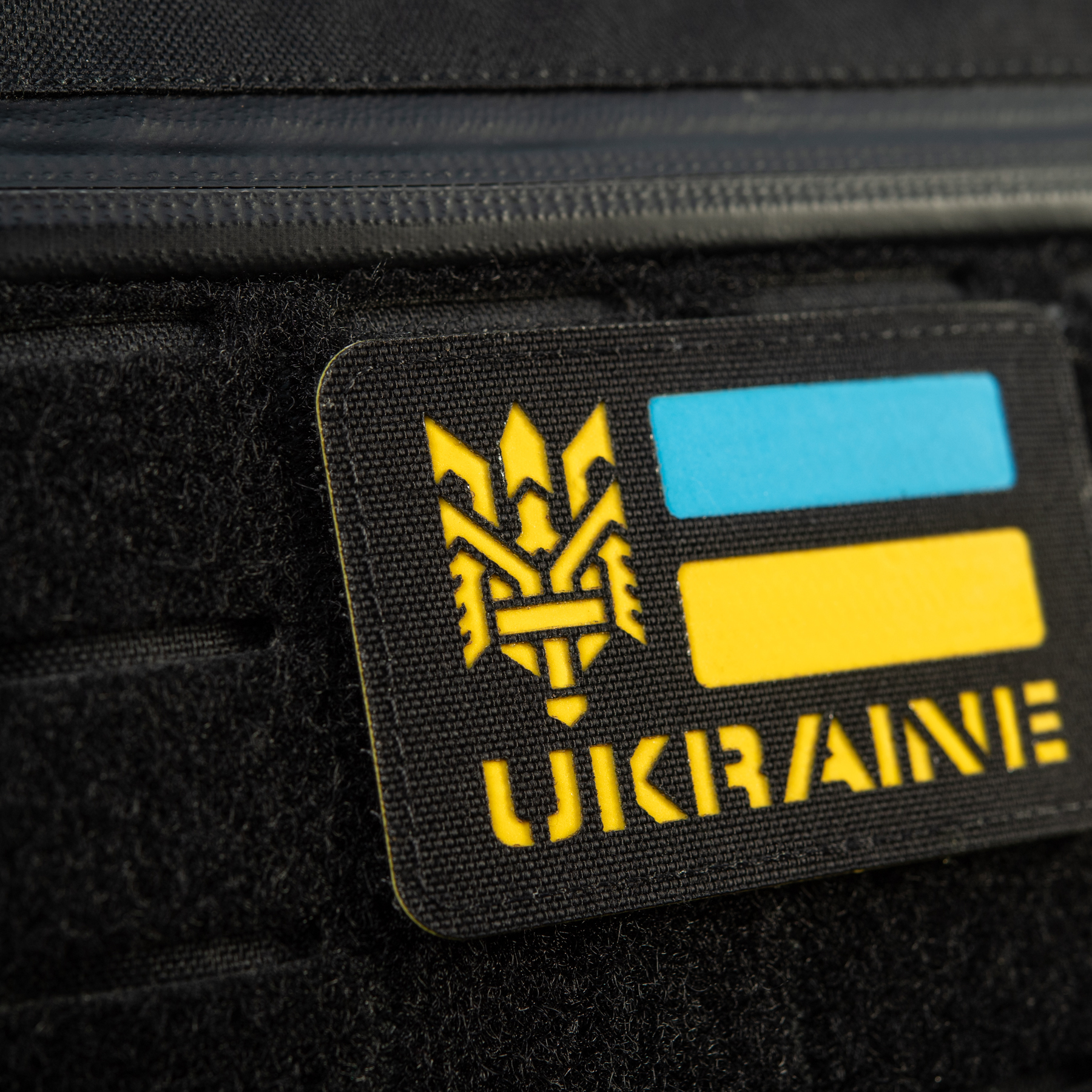M-Tac нашивка Ukraine (с Тризубом) Laser Cut Black/Yellow/Blue/GID — 8