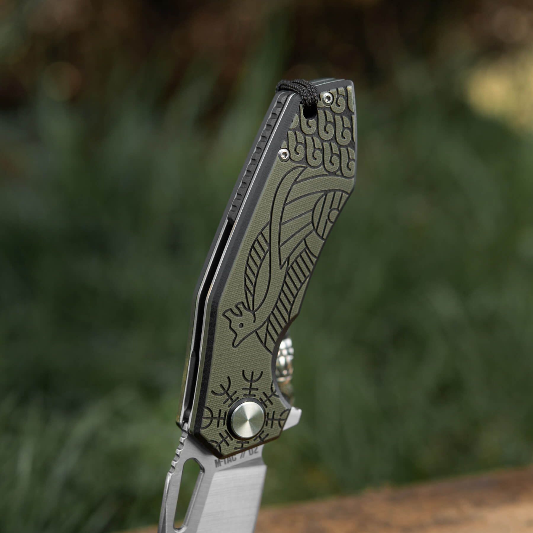 M-Tac нож складной Type 12 Scandinavian Black/Olive — 17