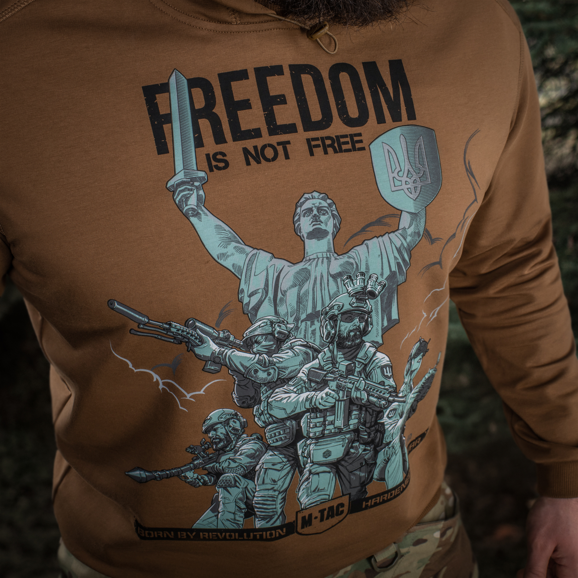 M-Tac кофта Hoodie Freedom Coyote Brown — 15