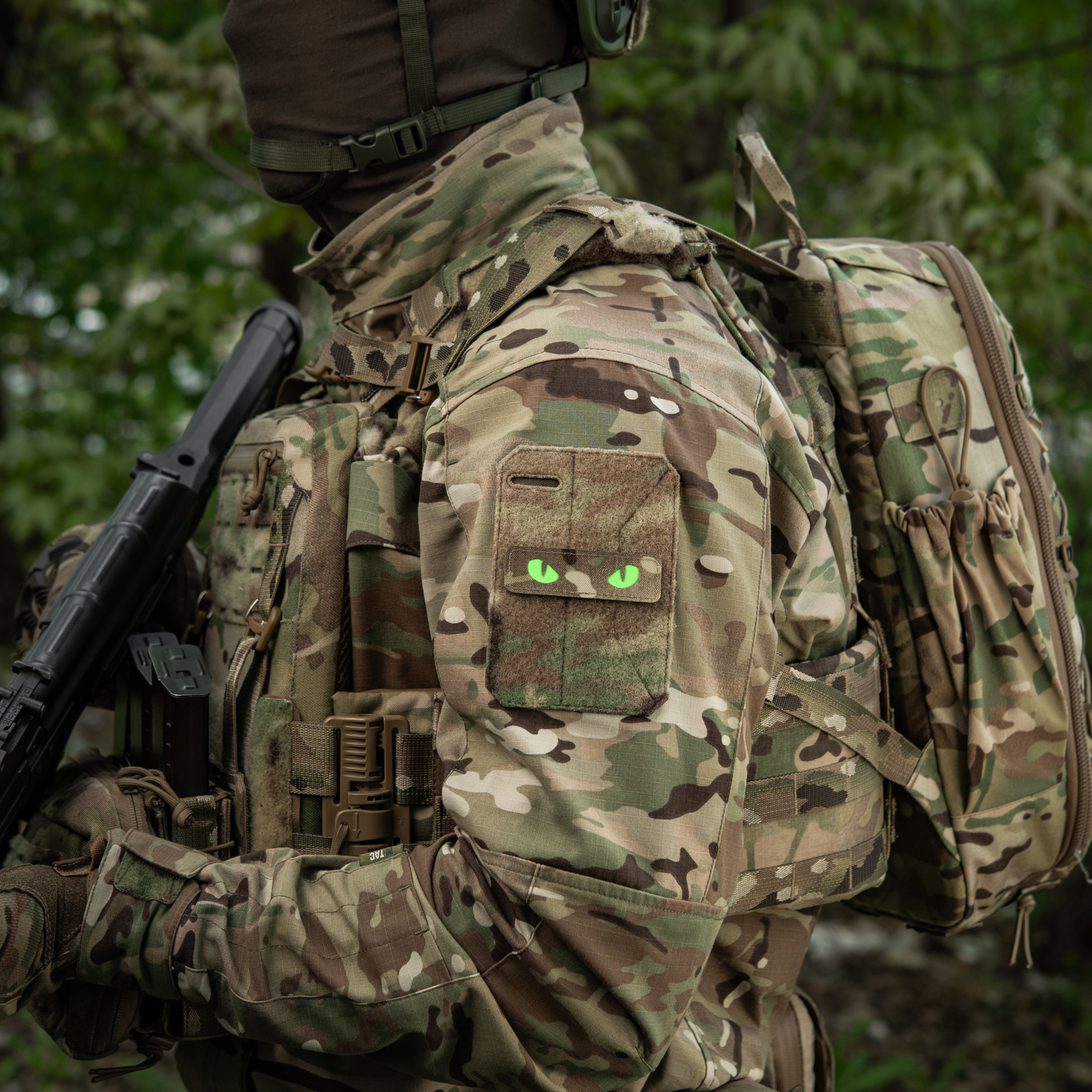 M-Tac нашивка Cat Eyes Laser Cut Multicam/Green/GID — 14