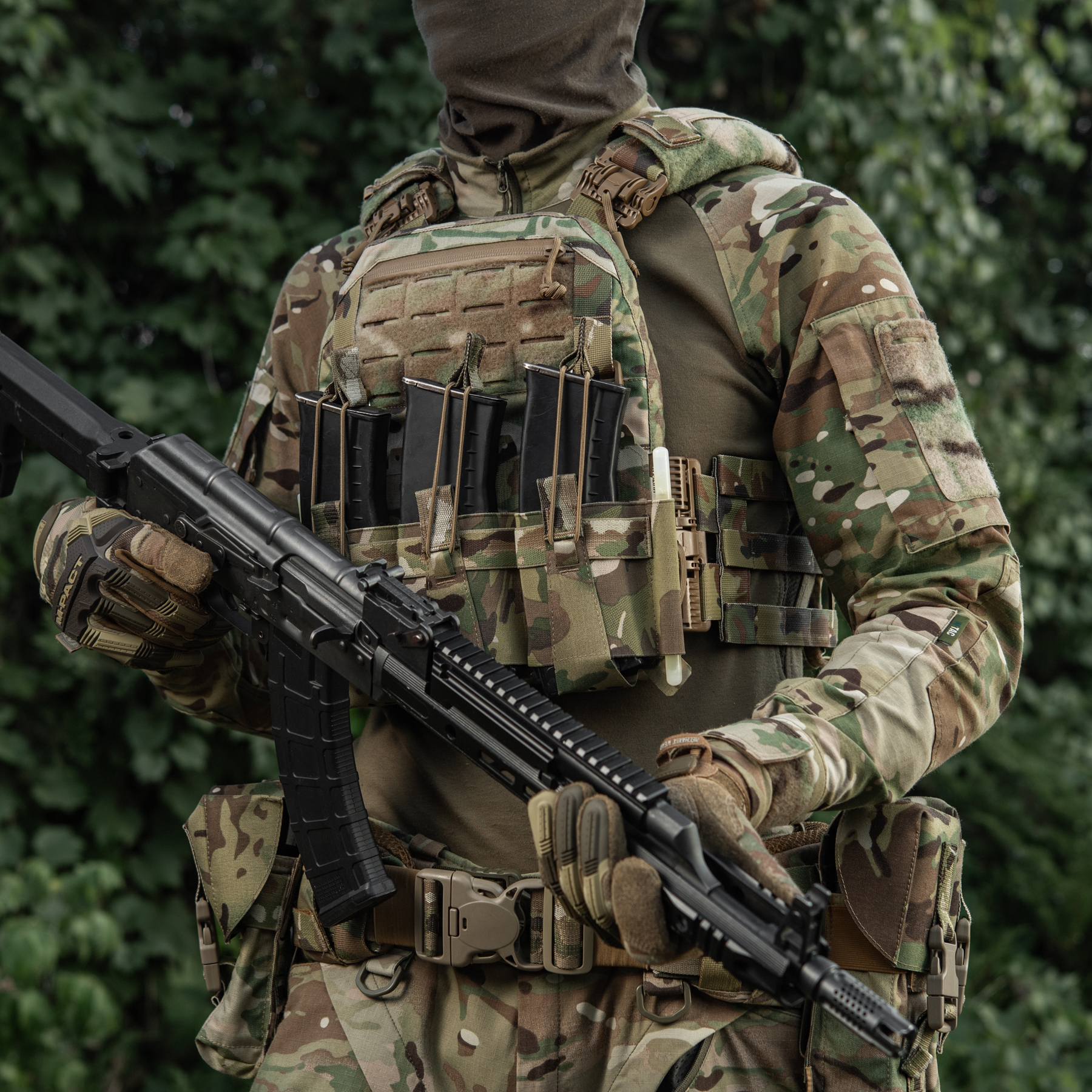 M-Tac передняя панель для плитоноски Cuirass QRS на три магазина Multicam — 10