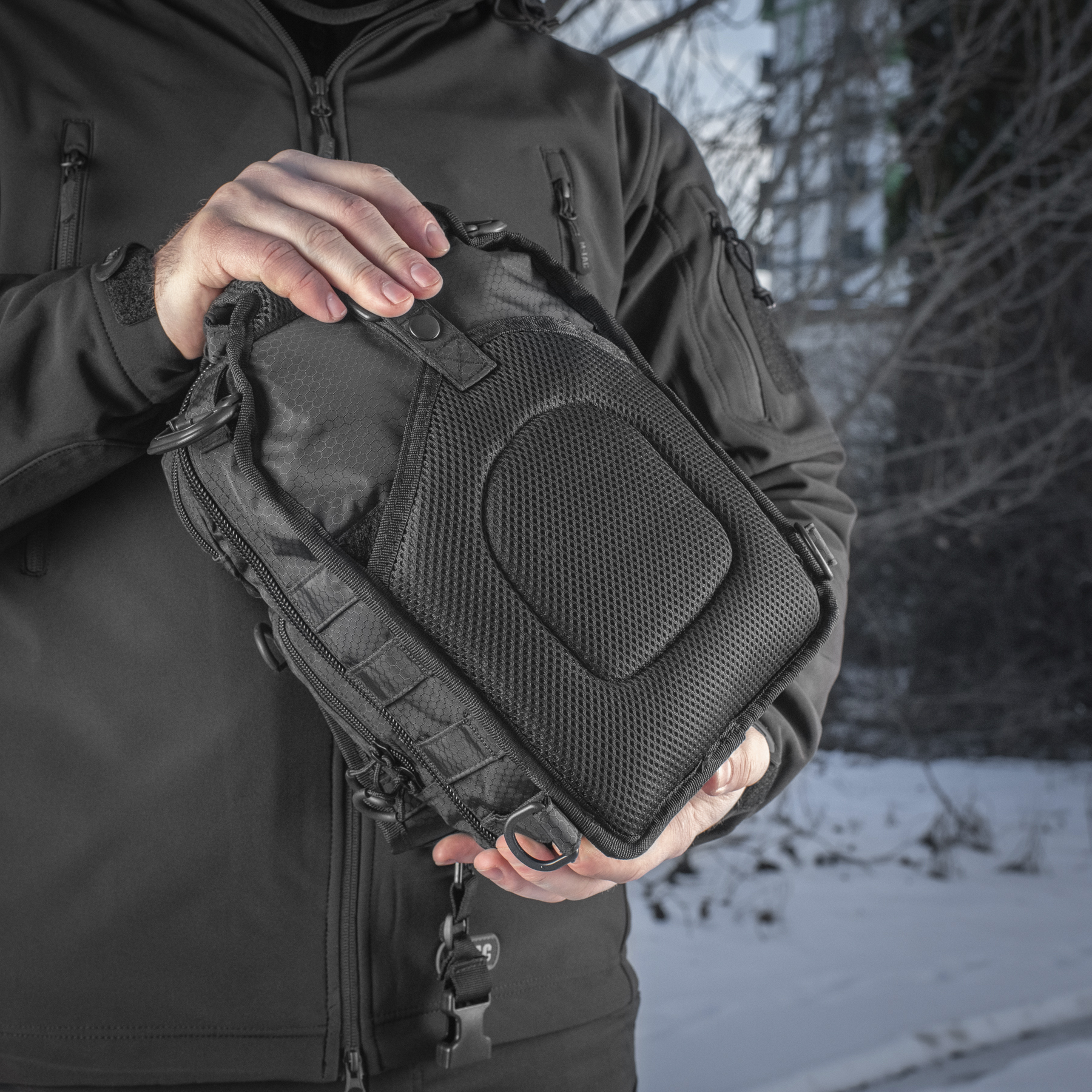 M-Tac сумка Urban Line City Hunter Hexagon Bag Black — 11