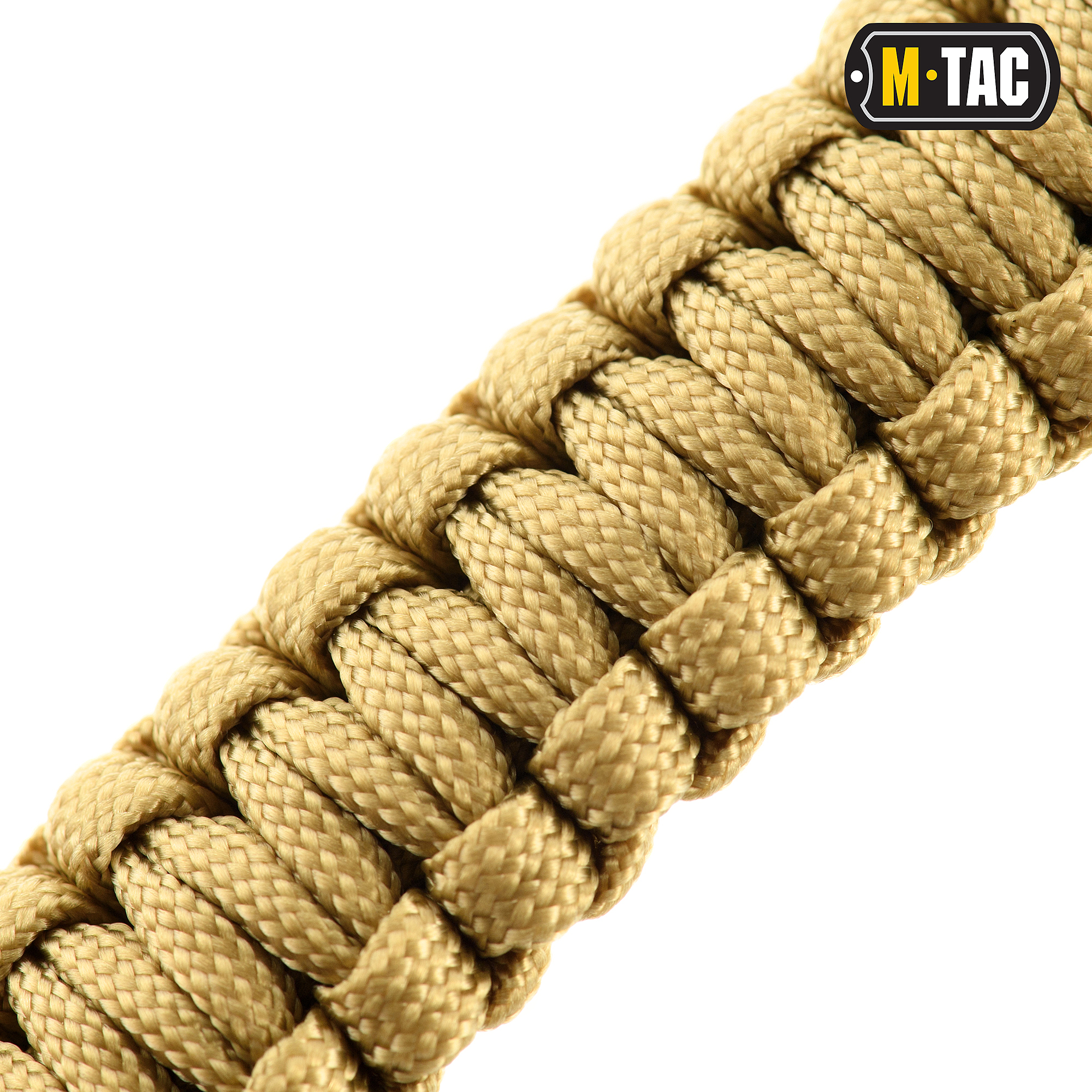M-Tac браслет паракорд с искровысекателем, компасом и свистком Tan — 5