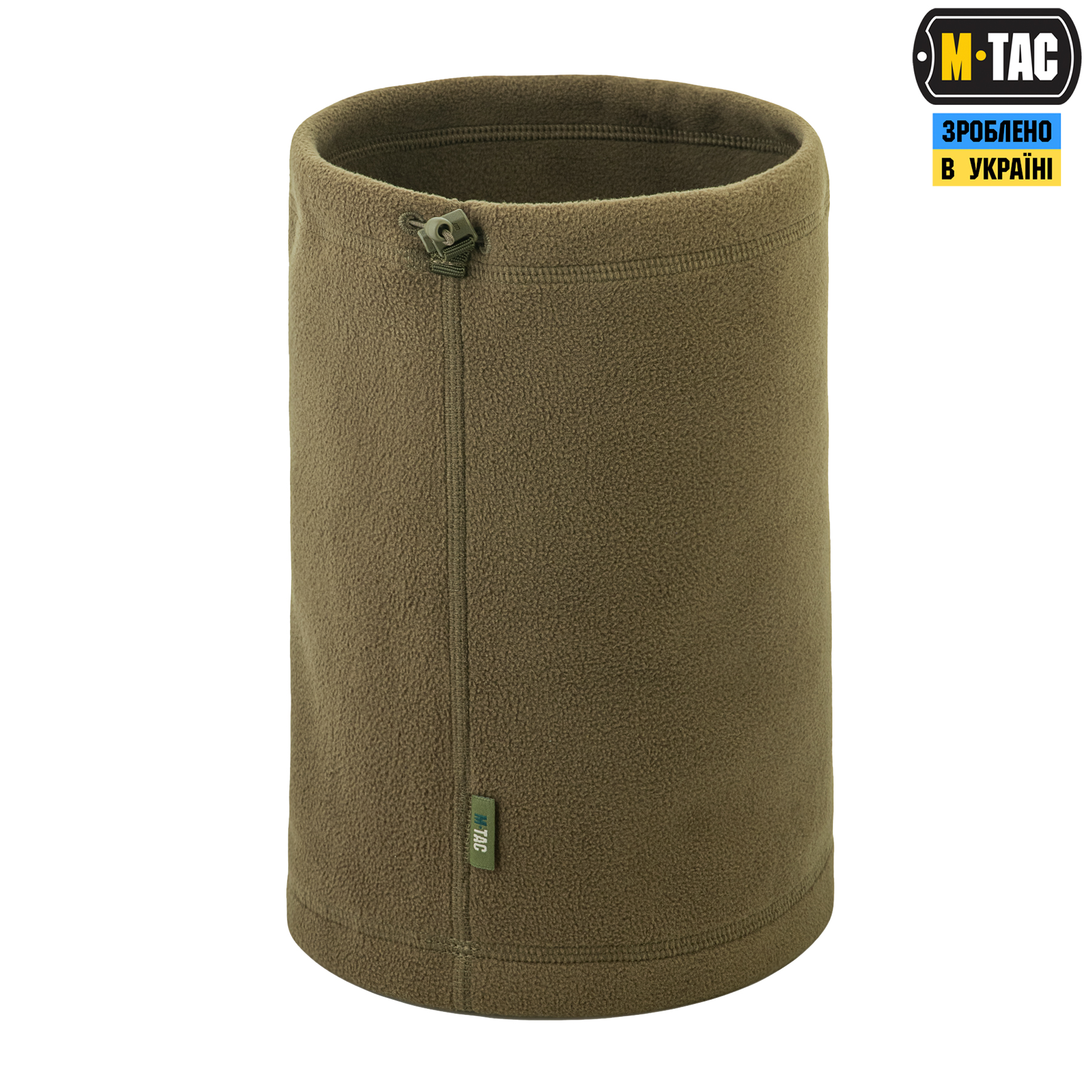 M-Tac шарф-труба Elite короткий с затяжкой флис (320г/м2) Dark Olive — 4