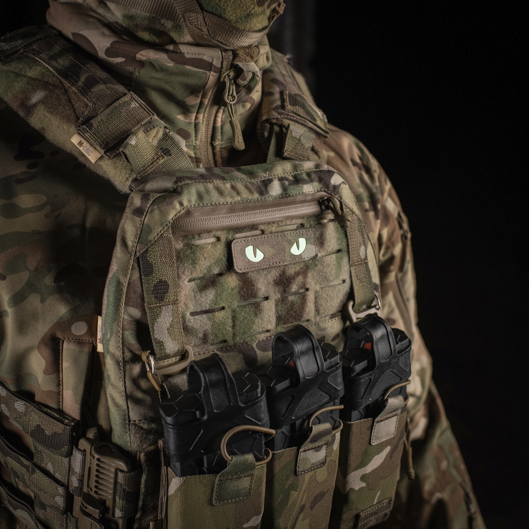 M-Tac нашивка Cat Eyes Laser Cut Multicam/GID — 8