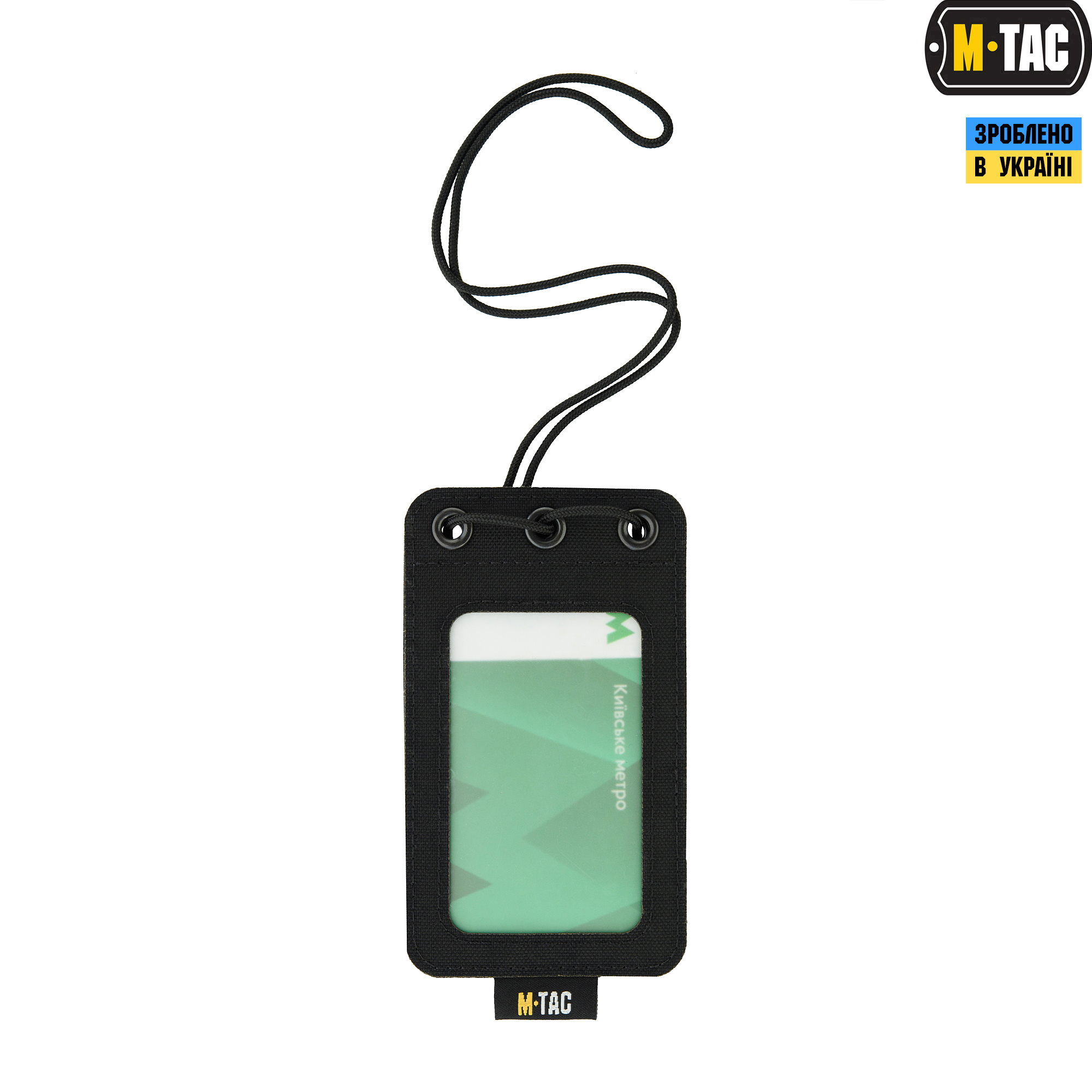 M-Tac бейдж с прозрачной панелью Black — 5