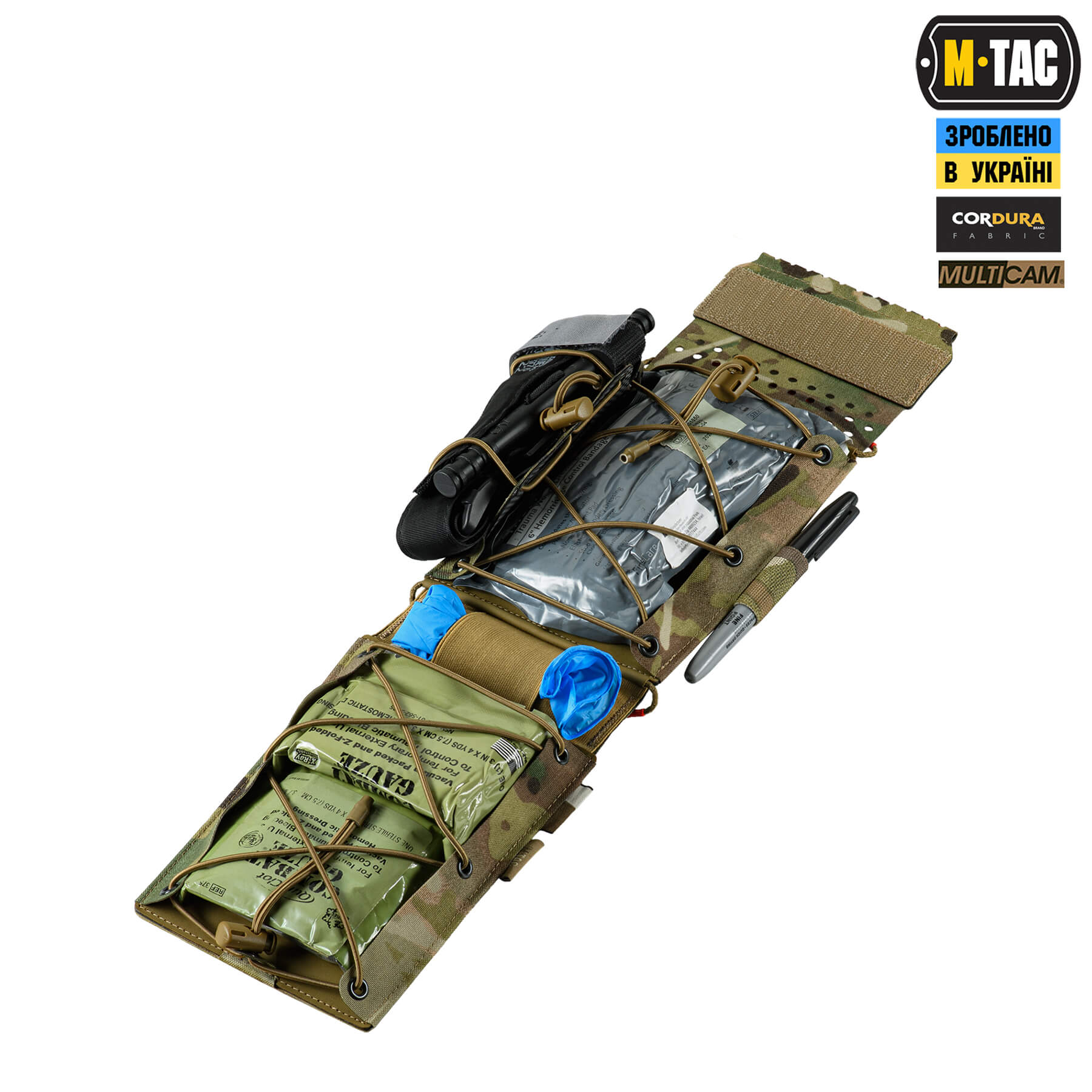 M-Tac Аптечка-вкладыш тактическая индивидуальная IFAK Elite Multicam — 12