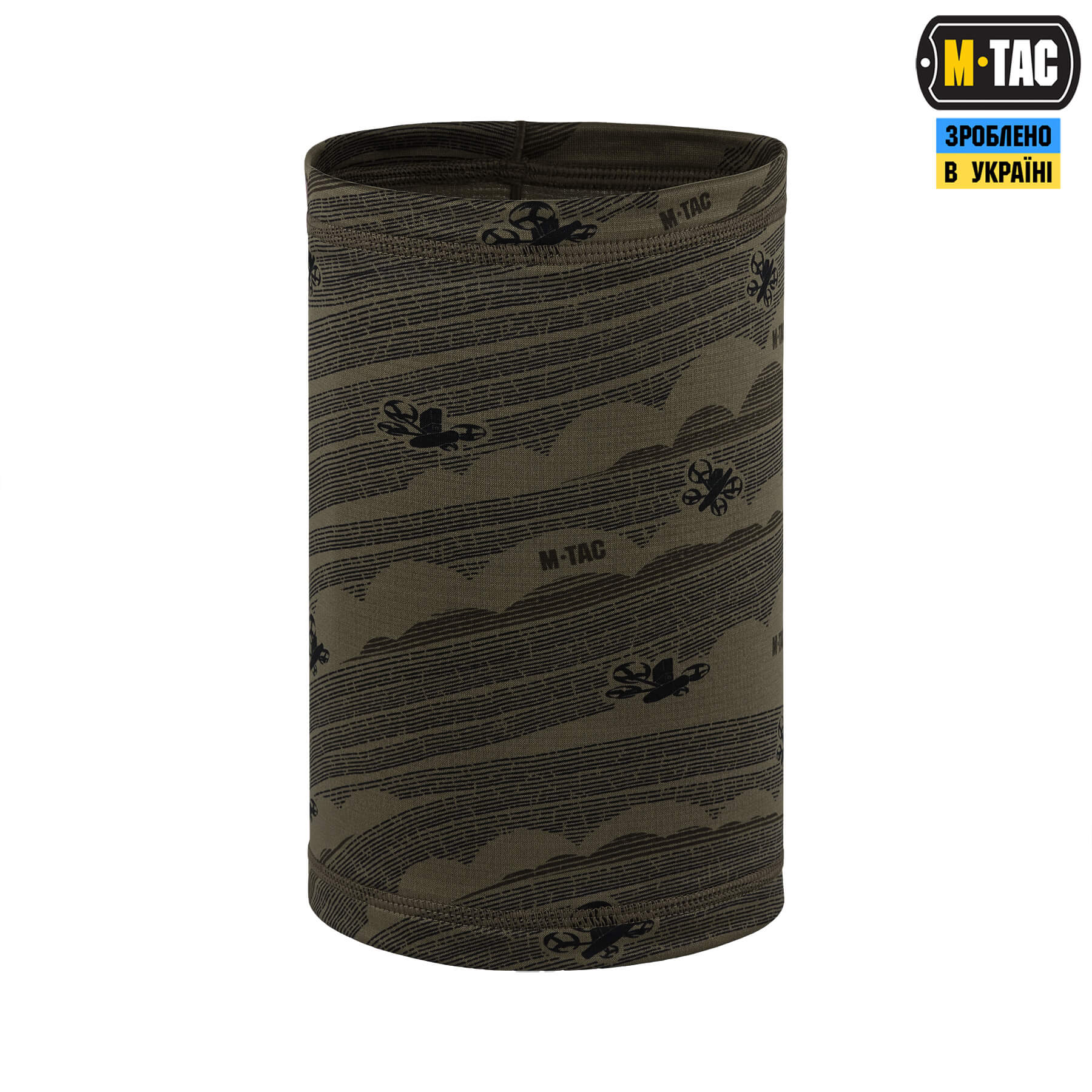 M-Tac шарф-труба микрофлис Wind Of Freedom Dark Olive — 4