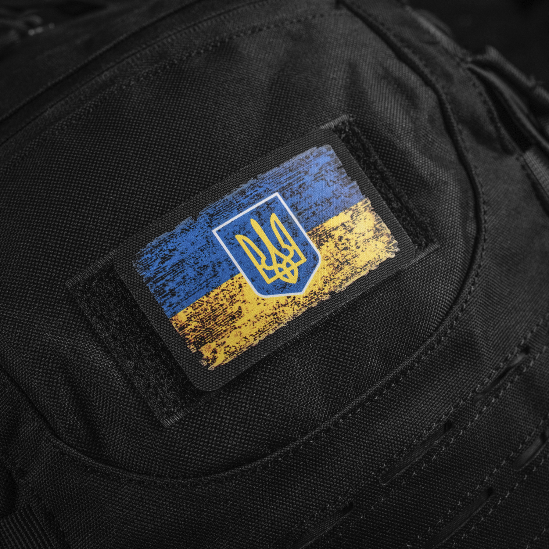M-Tac нашивка флаг Украины с гербом винтаж (80х50 мм) Black — 9