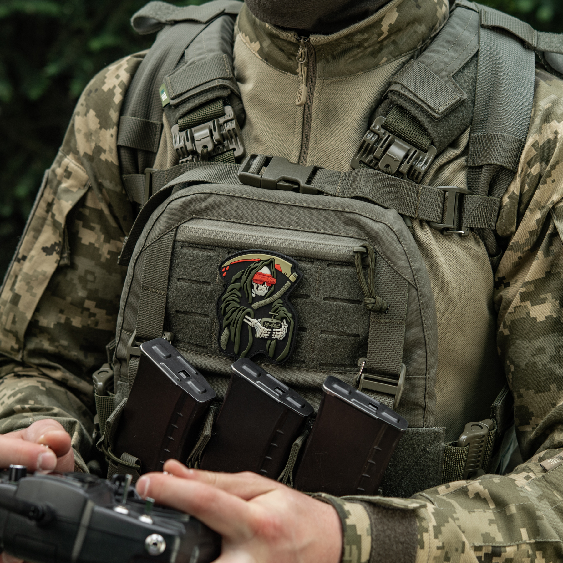 M-Tac нашивка FPV Operator PVC Black/Olive — 3