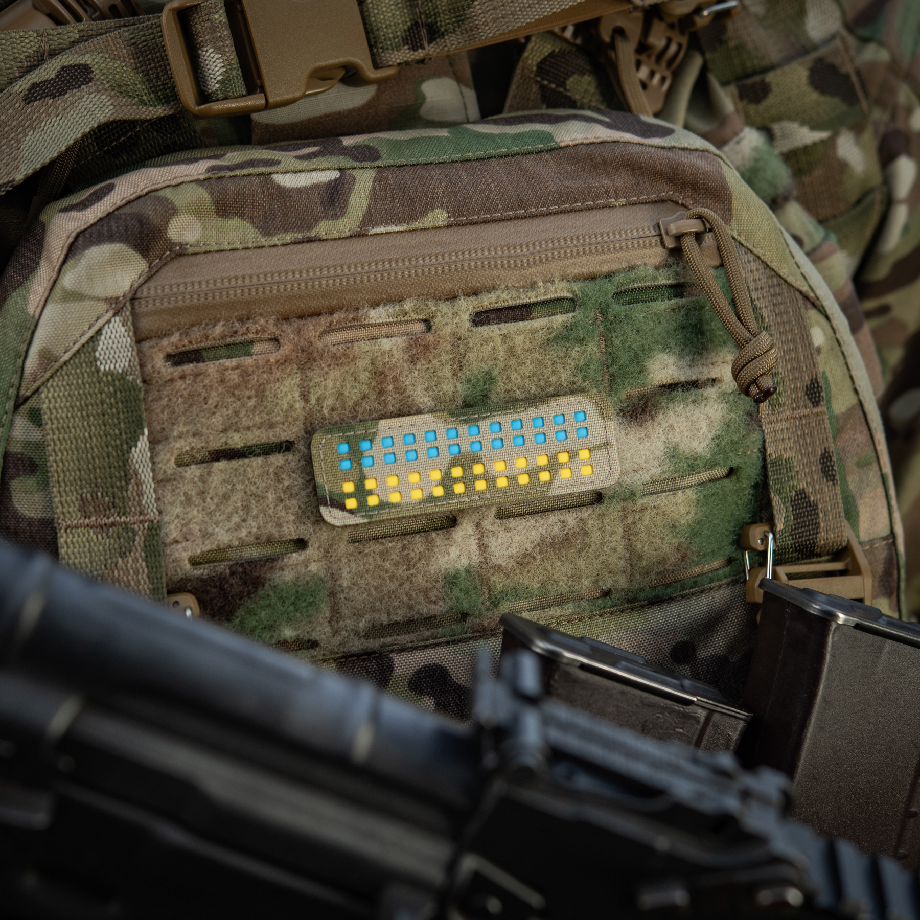 M-Tac нашивка флаг Украины 25х80 Laser Cut Multicam/Yellow/Blue/GID — 9