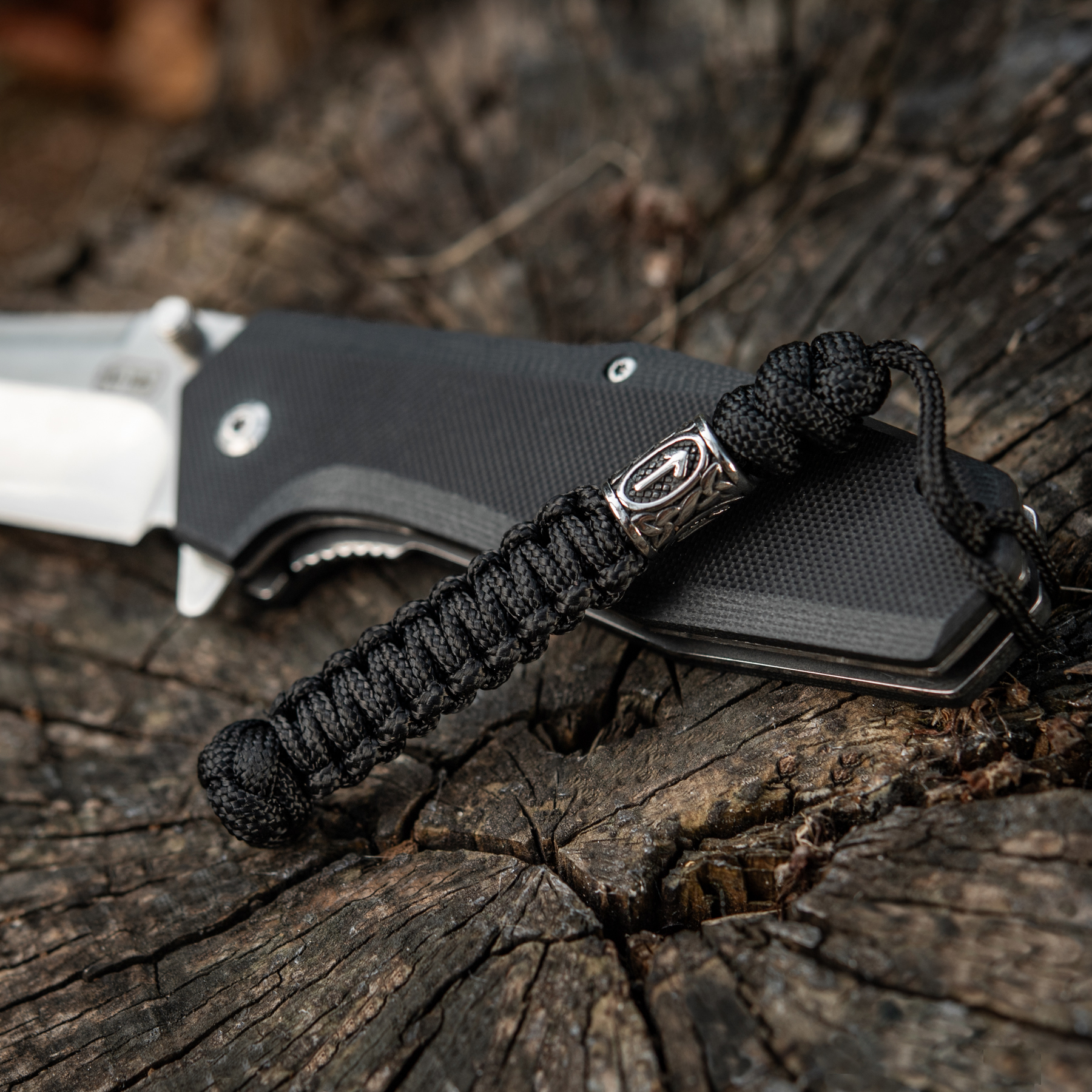 M-Tac темляк Teivaz rune Steel Black — 5