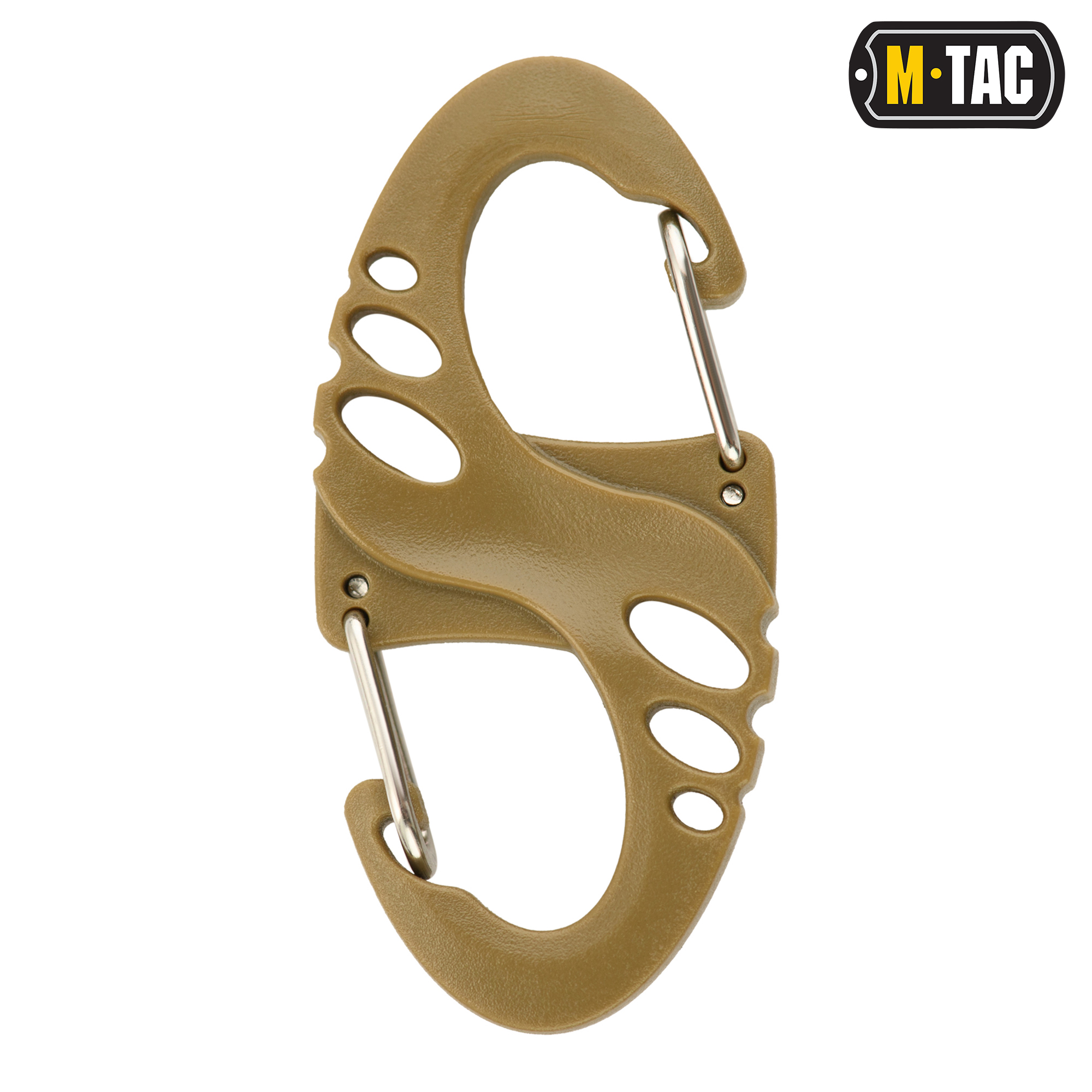 M-Tac карабин S-Hook пластиковый Coyote — 4