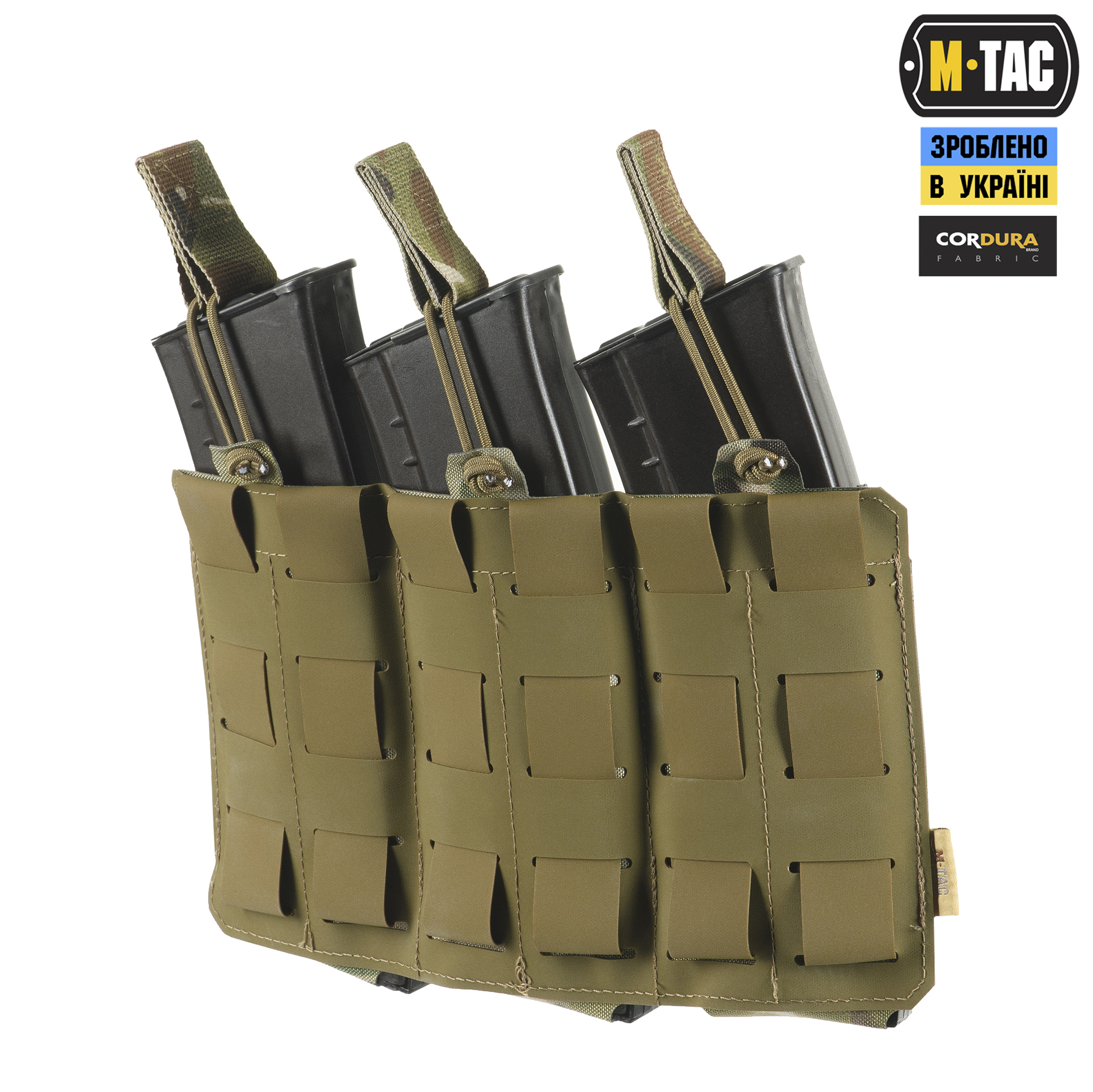 M-Tac подсумок эластичный на 3 магазина Elite Laser Cut Multicam — 3