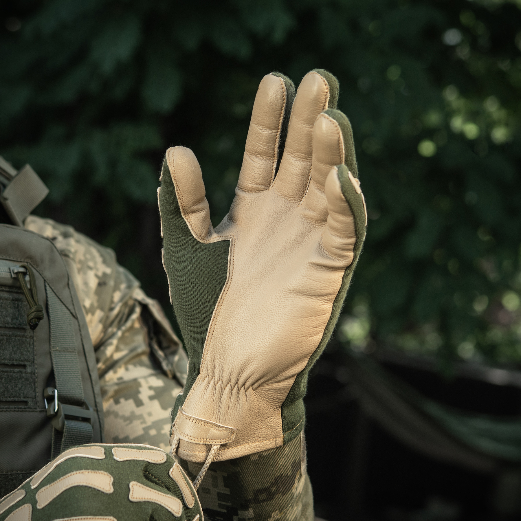 M-Tac перчатки Skeleton Nomex Olive/Coyote — 17