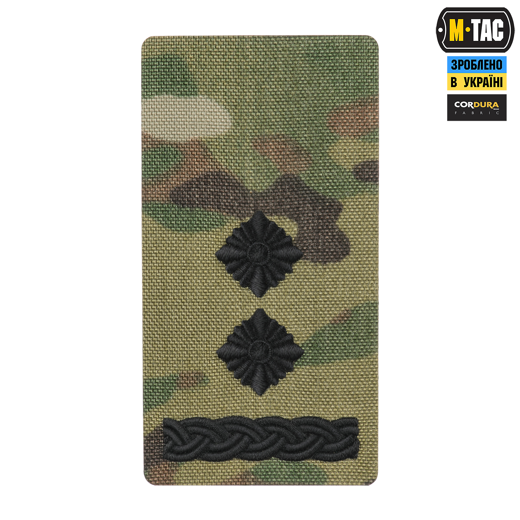 M-Tac погон на липучке Подполковник (вишивка) Multicam — 2