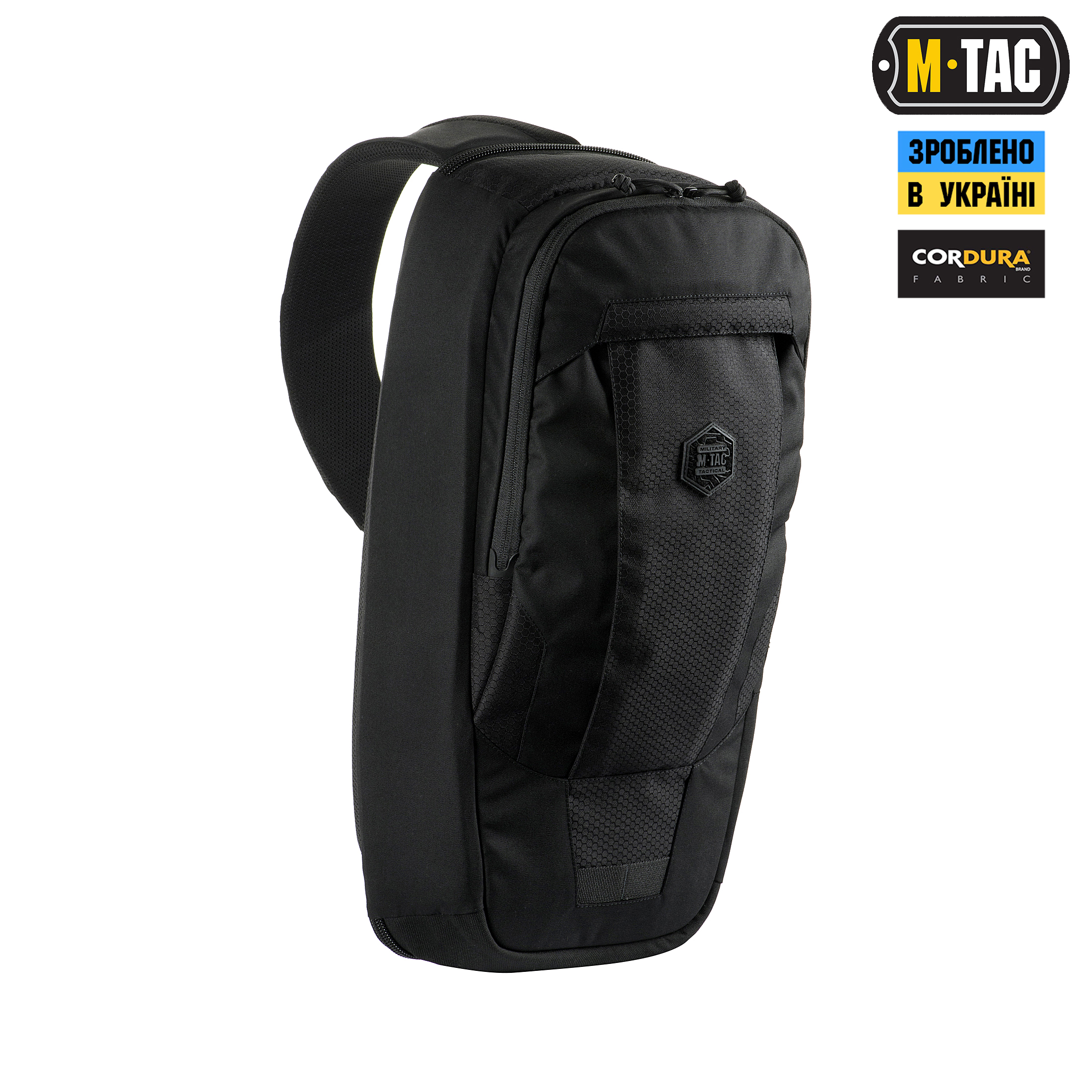 M-Tac рюкзак однолямочный Agent Elite Hex Black — 4