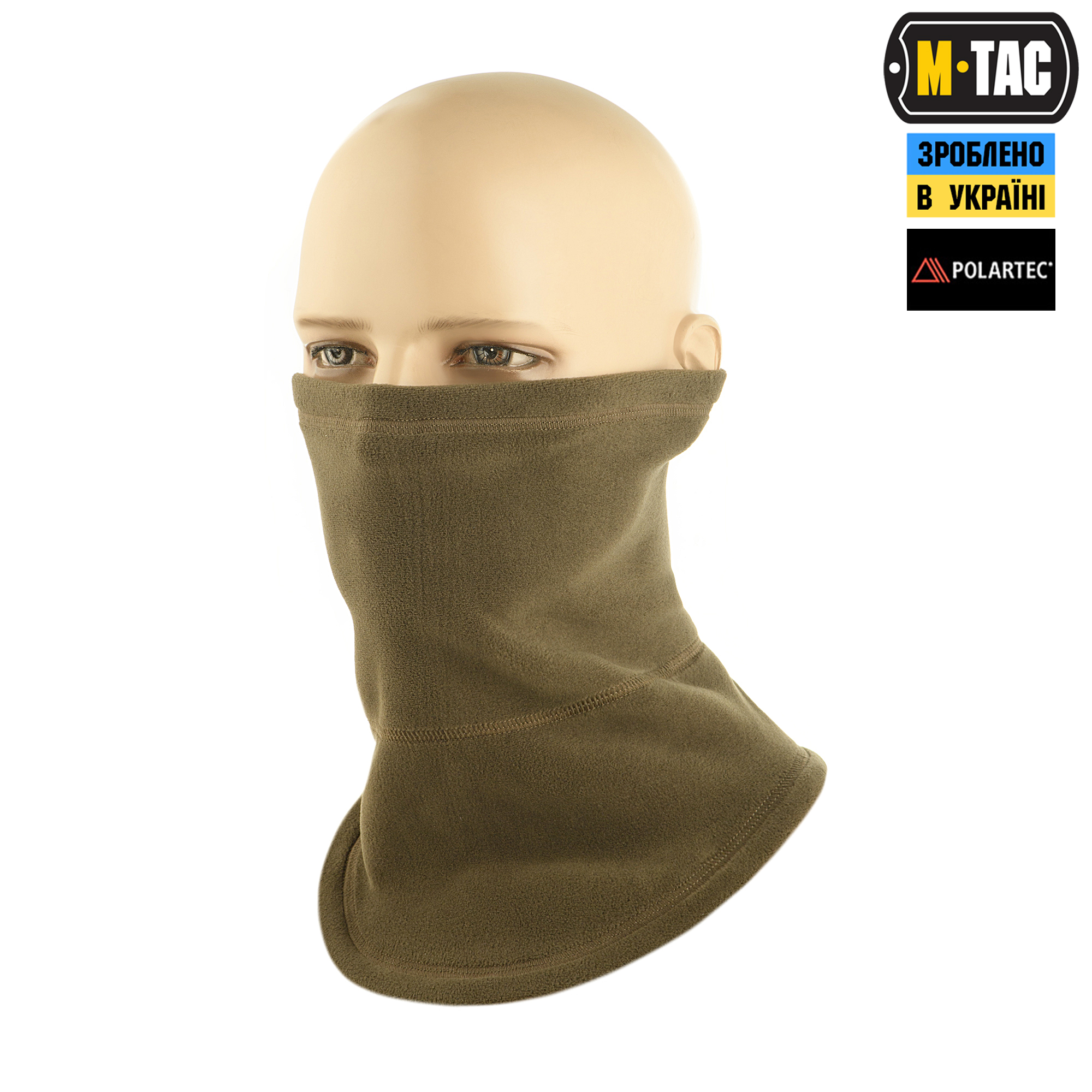 M-Tac шарф-труба анатомический Polartec Dark Olive — 2