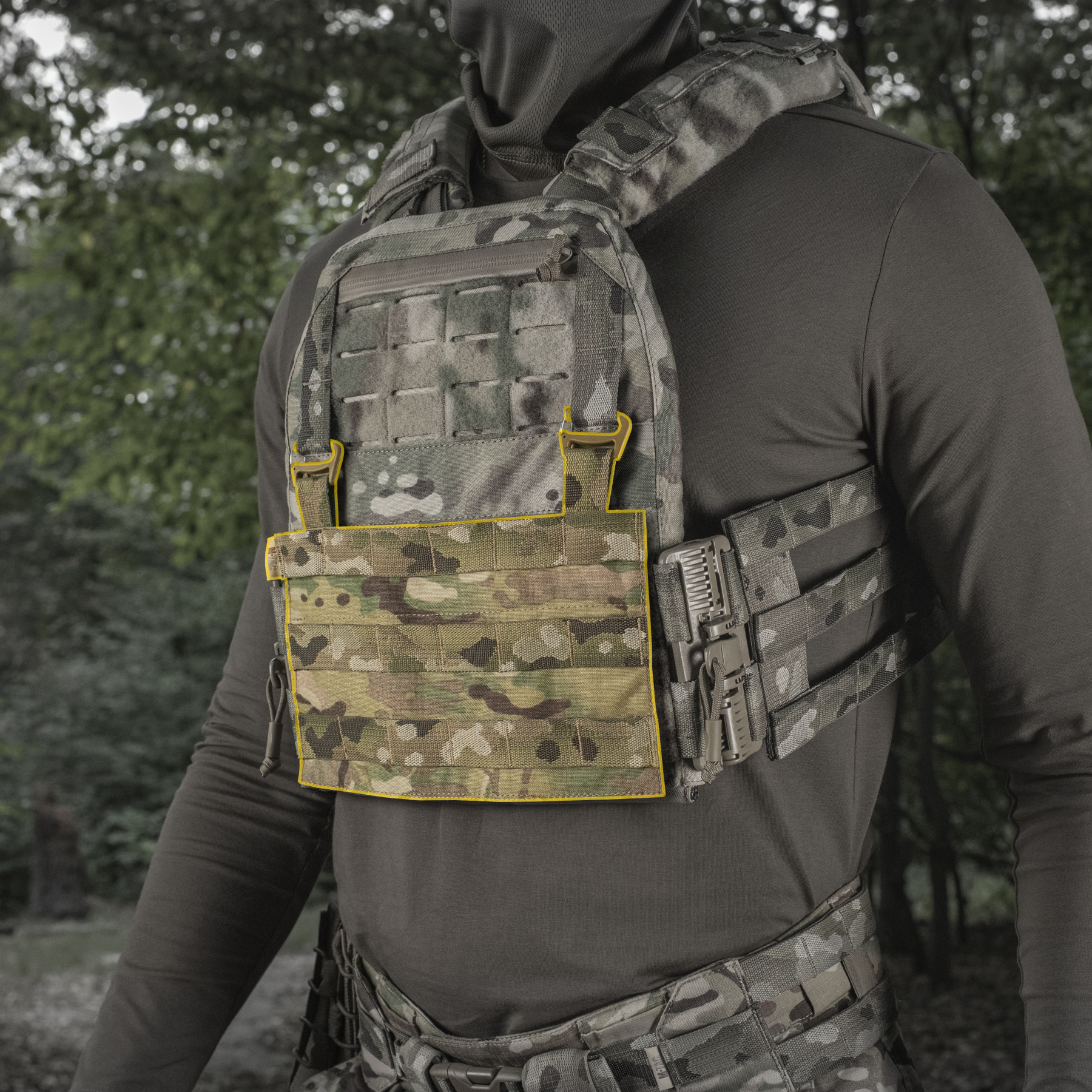 M-Tac передняя панель для плитоноски Cuirass QRS Multicam — 13