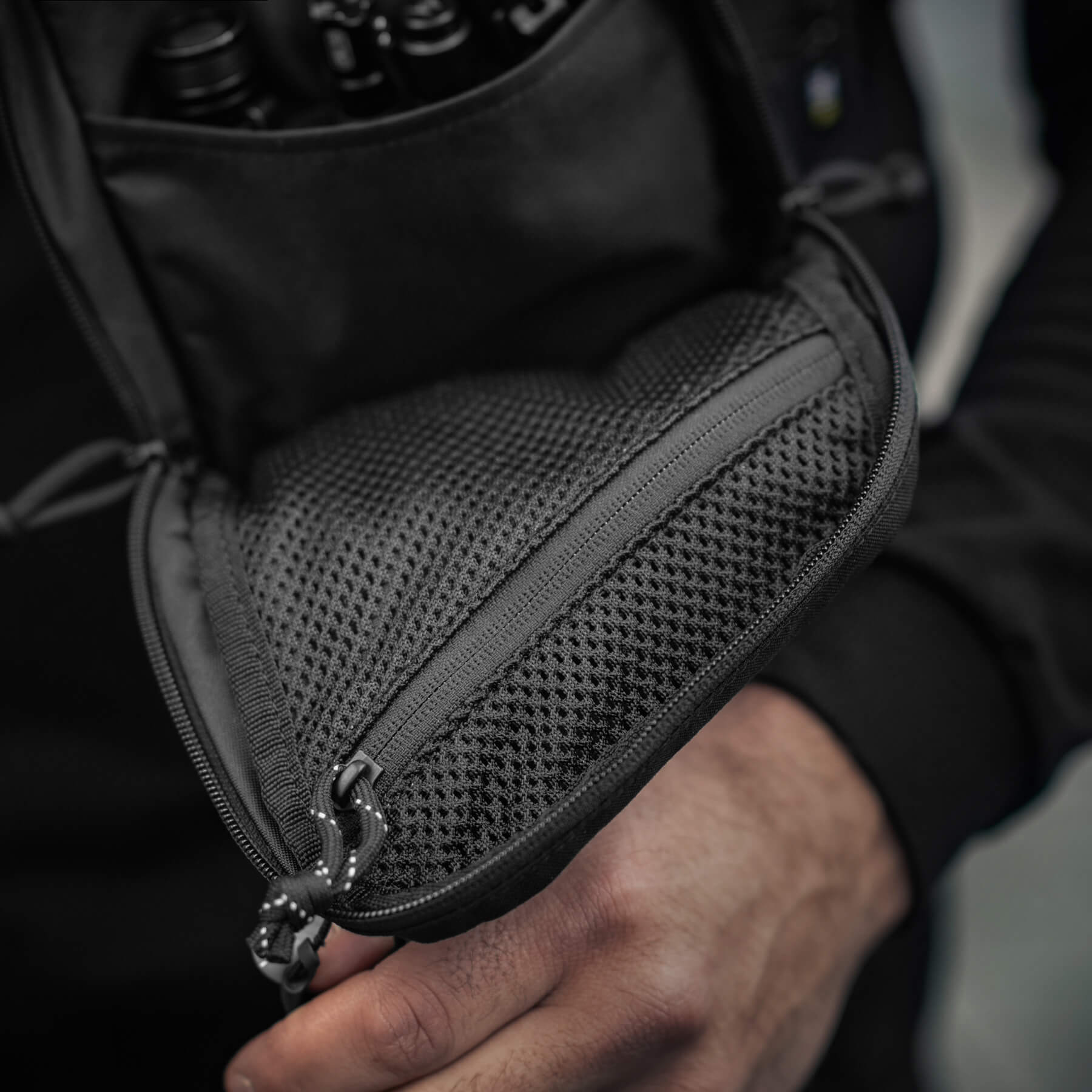 M-Tac сумка Sling Pistol Bag Hex с липучкой Black — 41