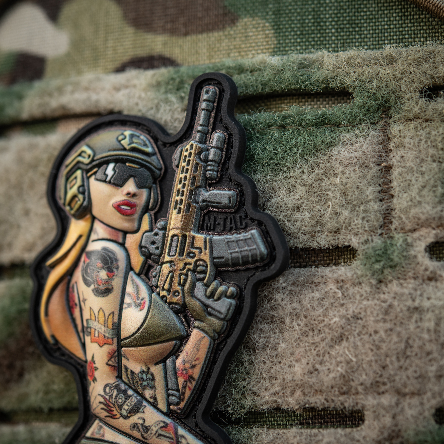 M-Tac нашивка girl №4 PVC tattoo Пантера — 13