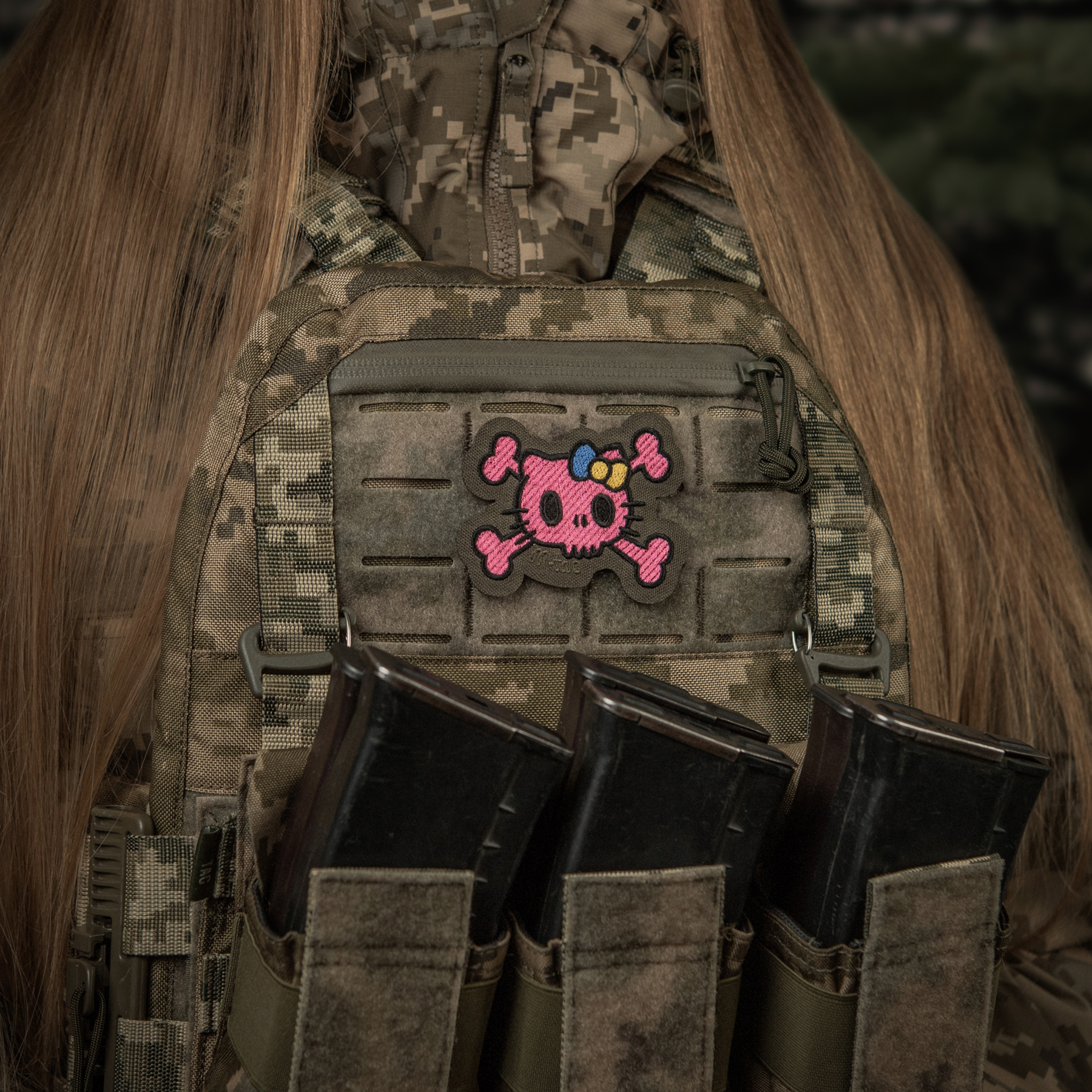 M-Tac нашивка KITTY (вышивка) Pink/Ranger Green — 11