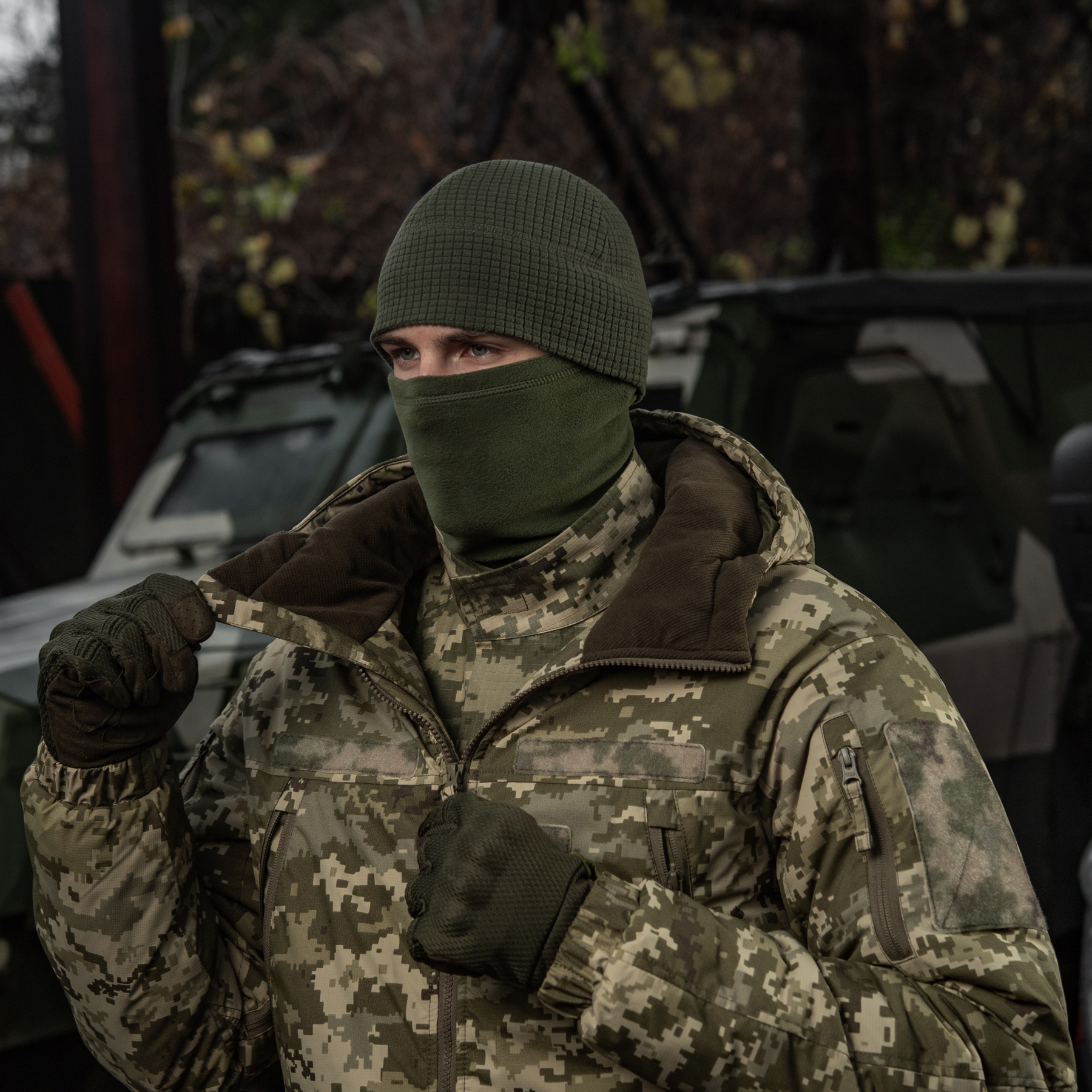 M-Tac шапка-подшлемник флис рип-стоп Army Olive — 7