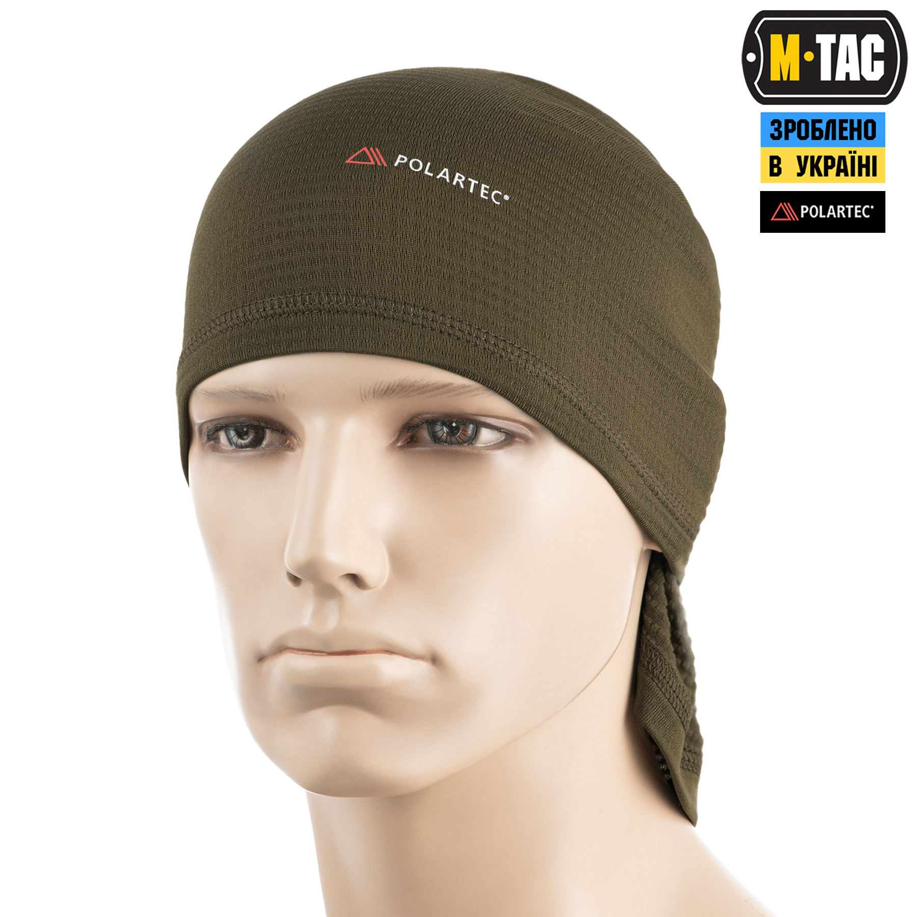 M-Tac шарф-труба Polartec Power Grid Dark Olive — 6