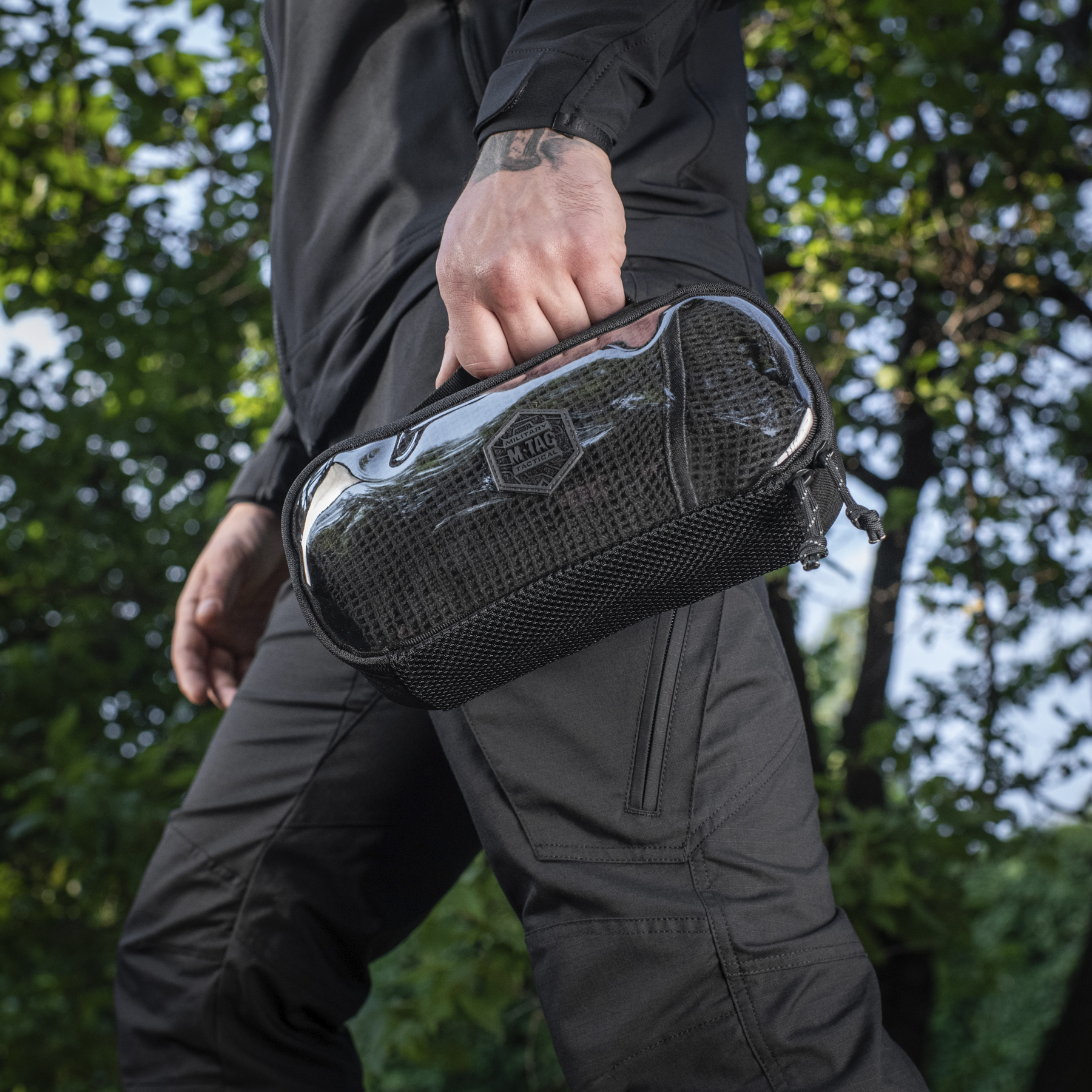 M-Tac органайзер утилитарный прозрачный Elite Medium Gen.II Black — 7
